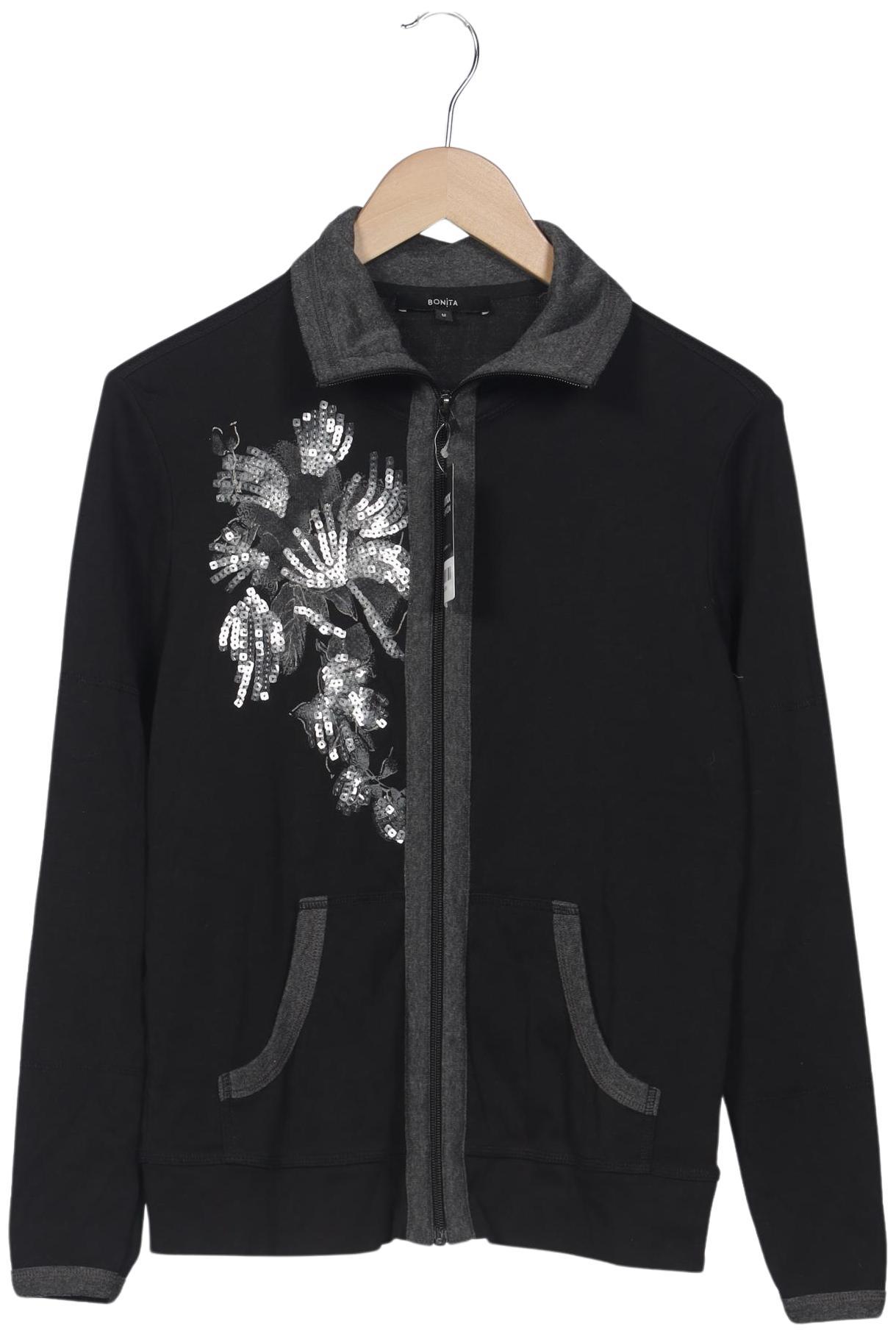

Bonita Damen Strickjacke, schwarz, Gr. 38