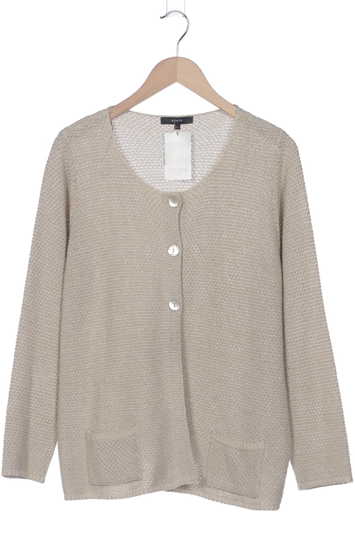 

Bonita Damen Strickjacke, beige, Gr. 44