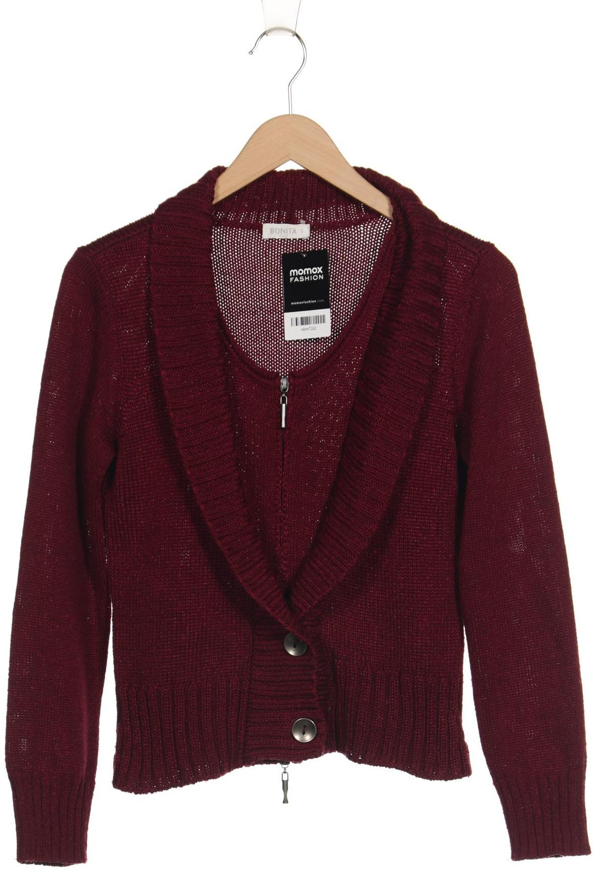 

Bonita Damen Strickjacke, bordeaux, Gr. 36