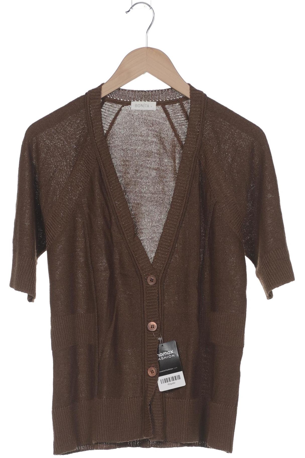 

Bonita Damen Strickjacke, braun, Gr. 42