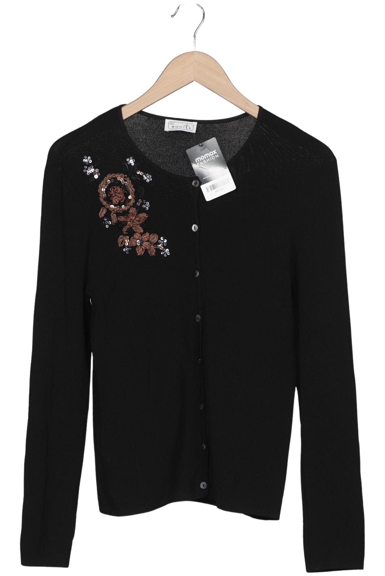 

Bonita Damen Strickjacke, schwarz, Gr. 38