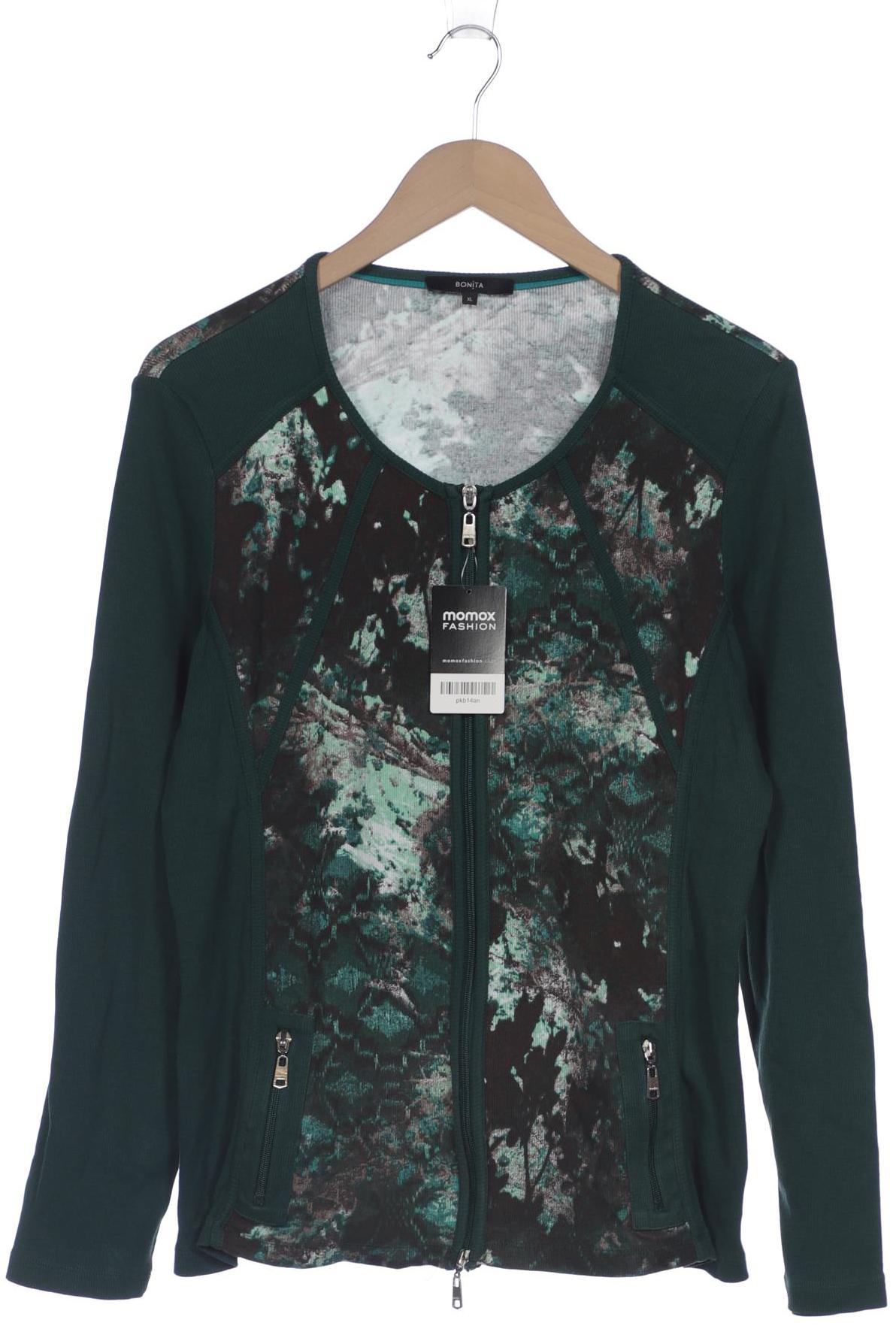 

Bonita Damen Strickjacke, grün, Gr. 44