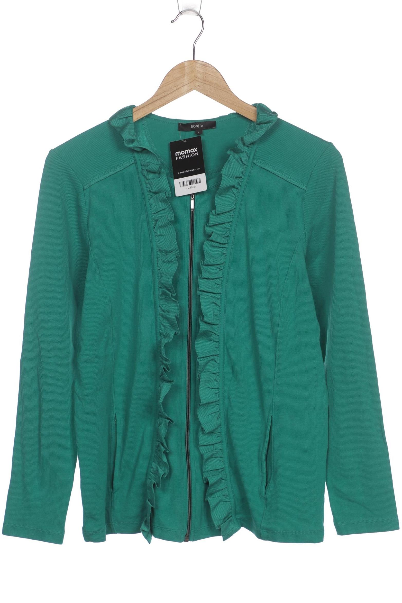 

Bonita Damen Strickjacke, grün, Gr. 42