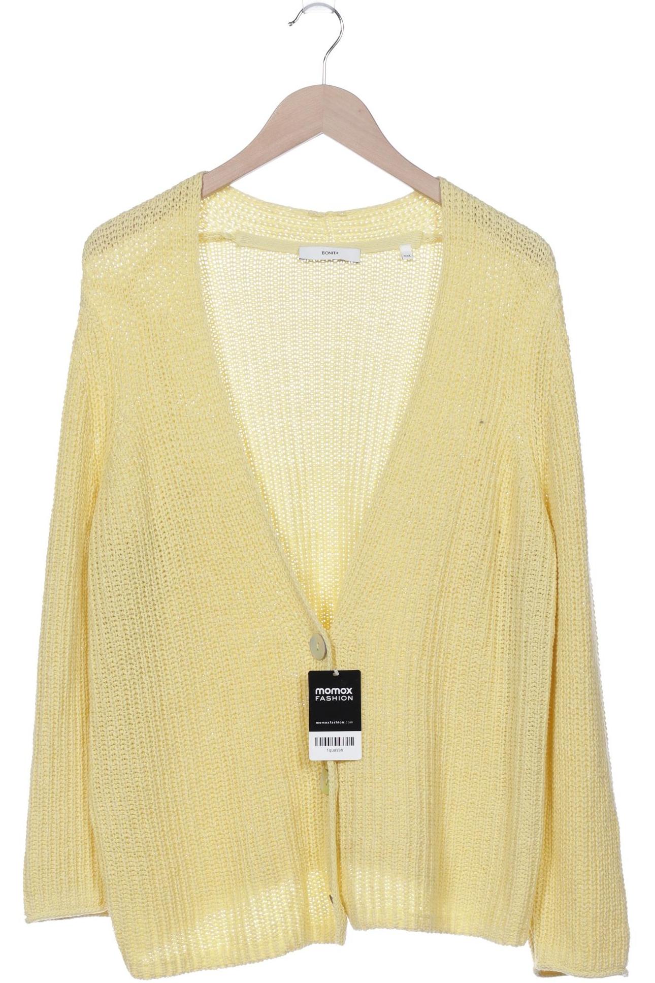 

Bonita Damen Strickjacke, gelb, Gr. 46
