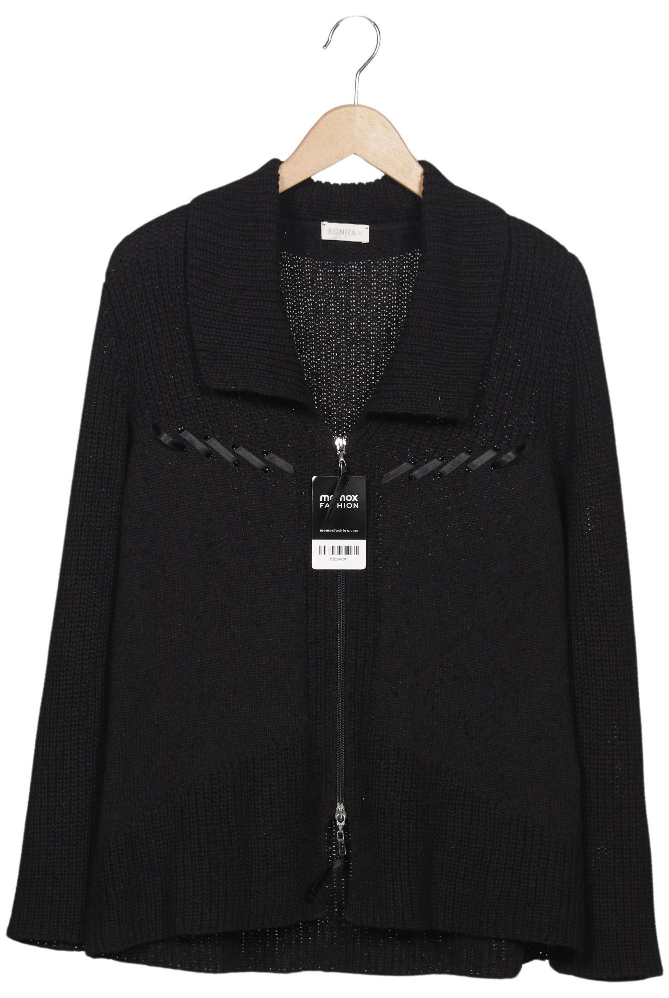 

Bonita Damen Strickjacke, schwarz, Gr. 44