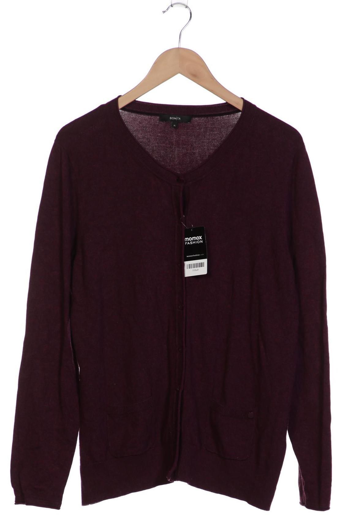 

Bonita Damen Strickjacke, bordeaux, Gr. 44