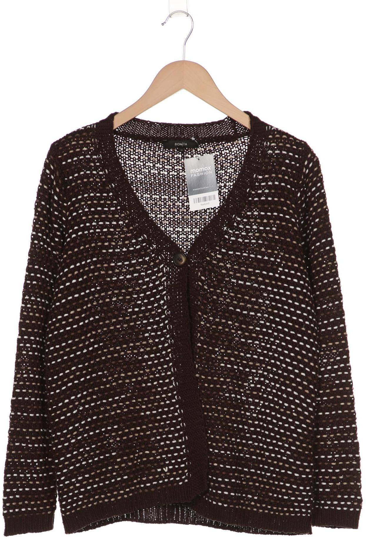 

Bonita Damen Strickjacke, braun, Gr. 38