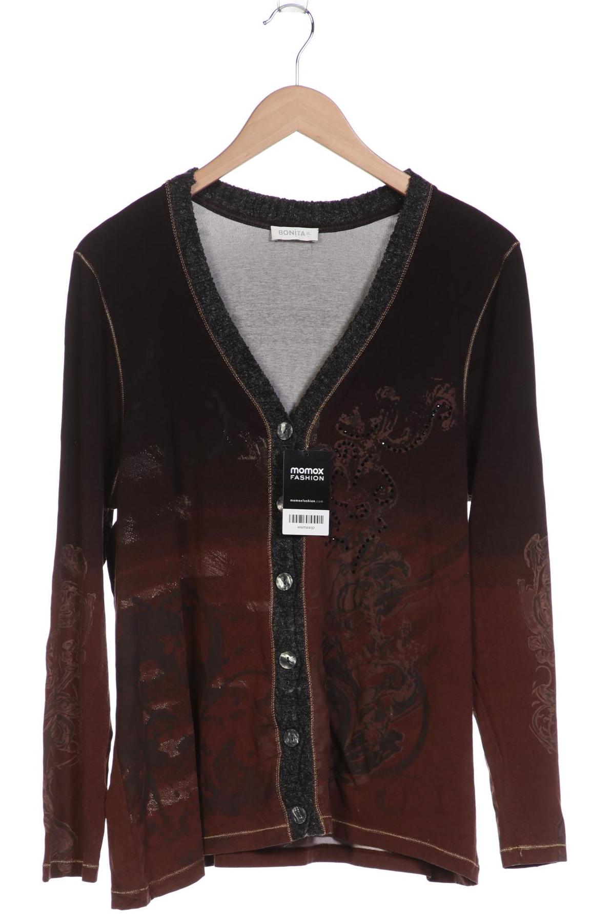 

Bonita Damen Strickjacke, braun, Gr. 44