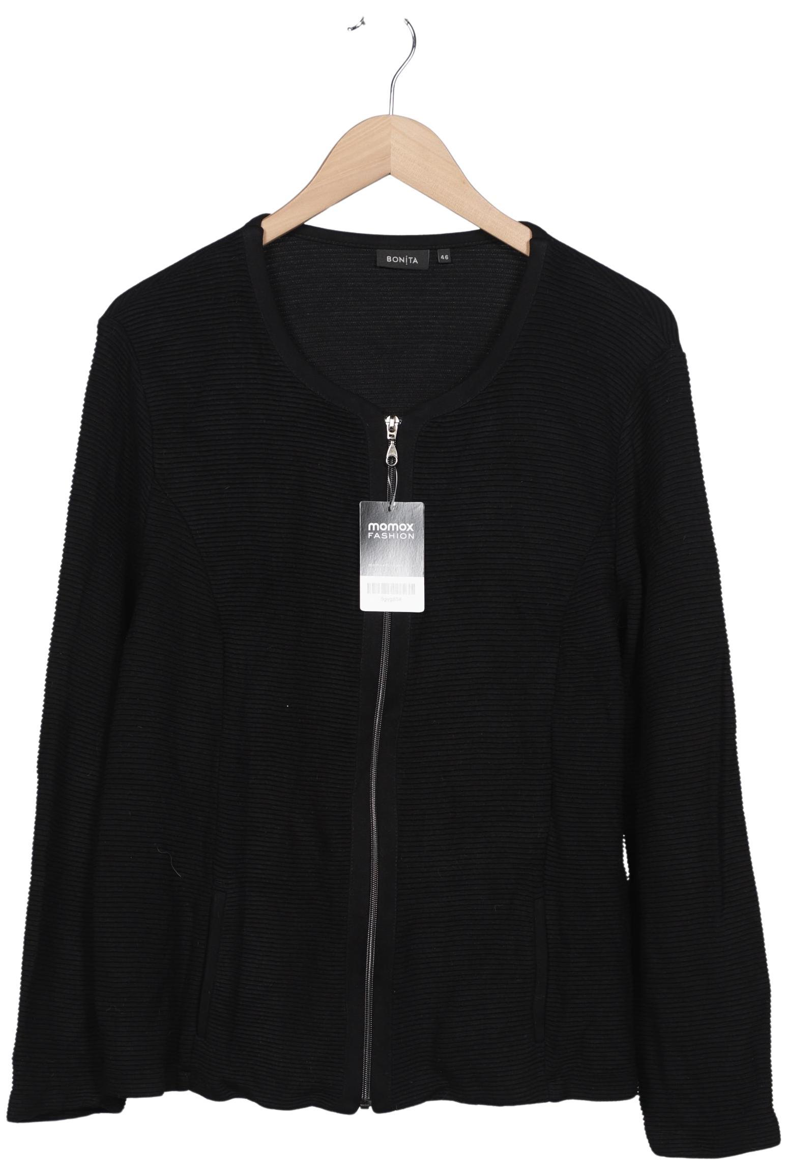 

Bonita Damen Strickjacke, schwarz, Gr. 46