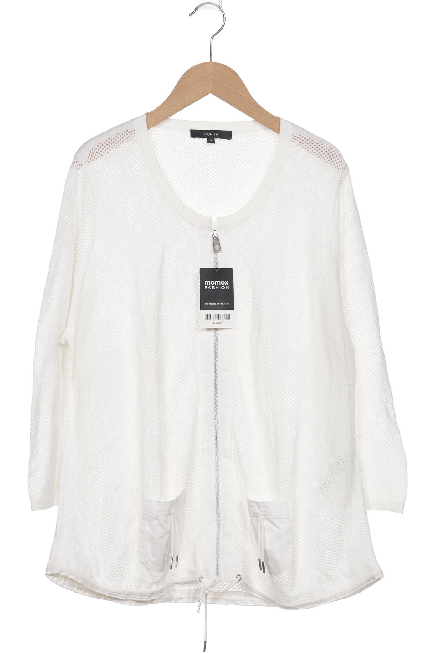 

Bonita Damen Strickjacke, weiß, Gr. 44