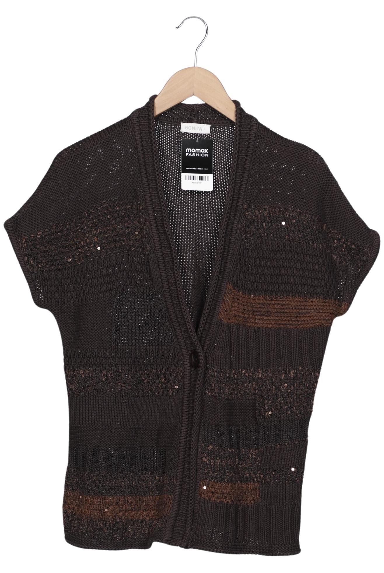 

Bonita Damen Strickjacke, braun, Gr. 42