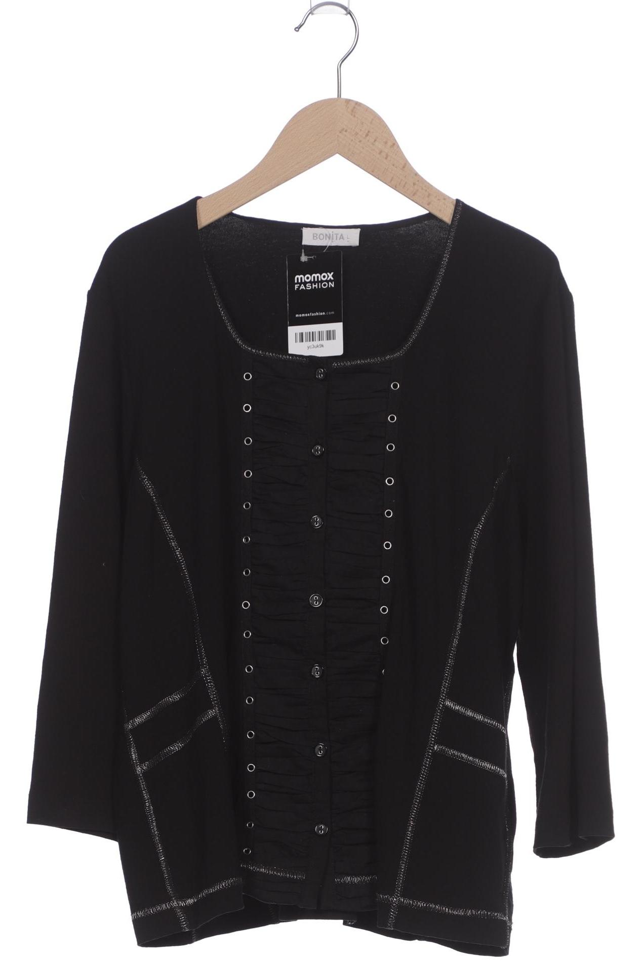 

Bonita Damen Strickjacke, schwarz, Gr. 42