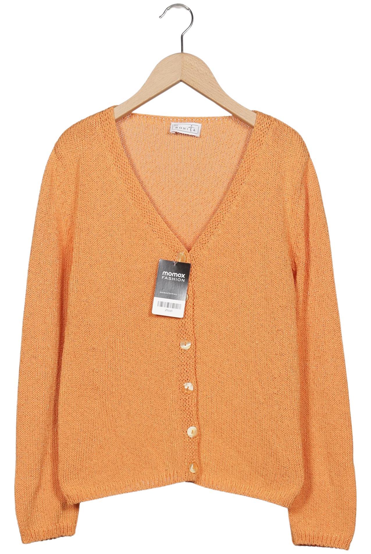 

Bonita Damen Strickjacke, orange, Gr. 38