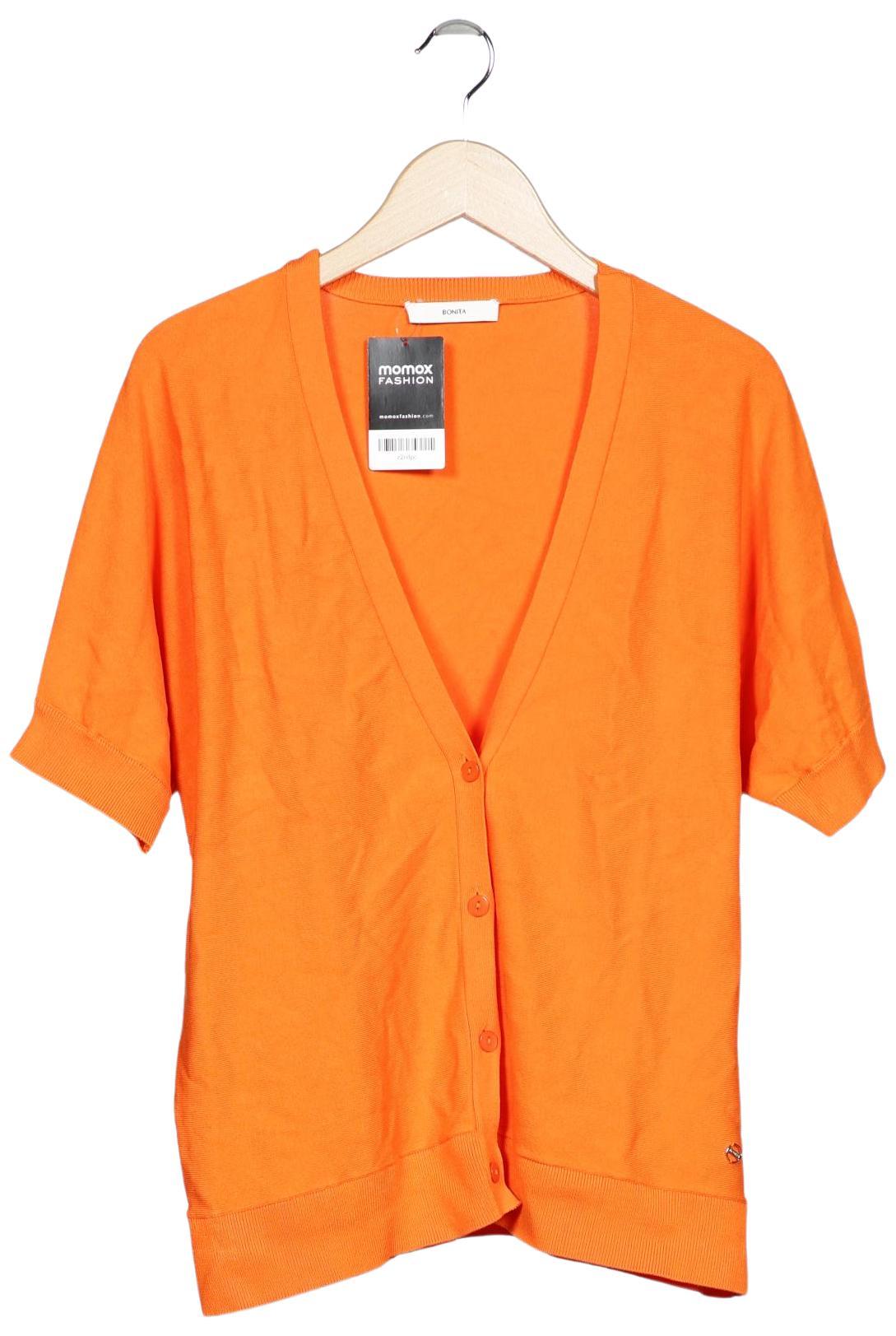 

Bonita Damen Strickjacke, orange, Gr. 44