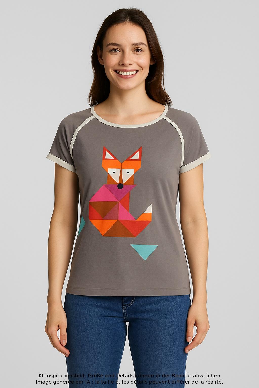 

Bonnie & Buttermilk Damen T-Shirt, grau, Gr. 36