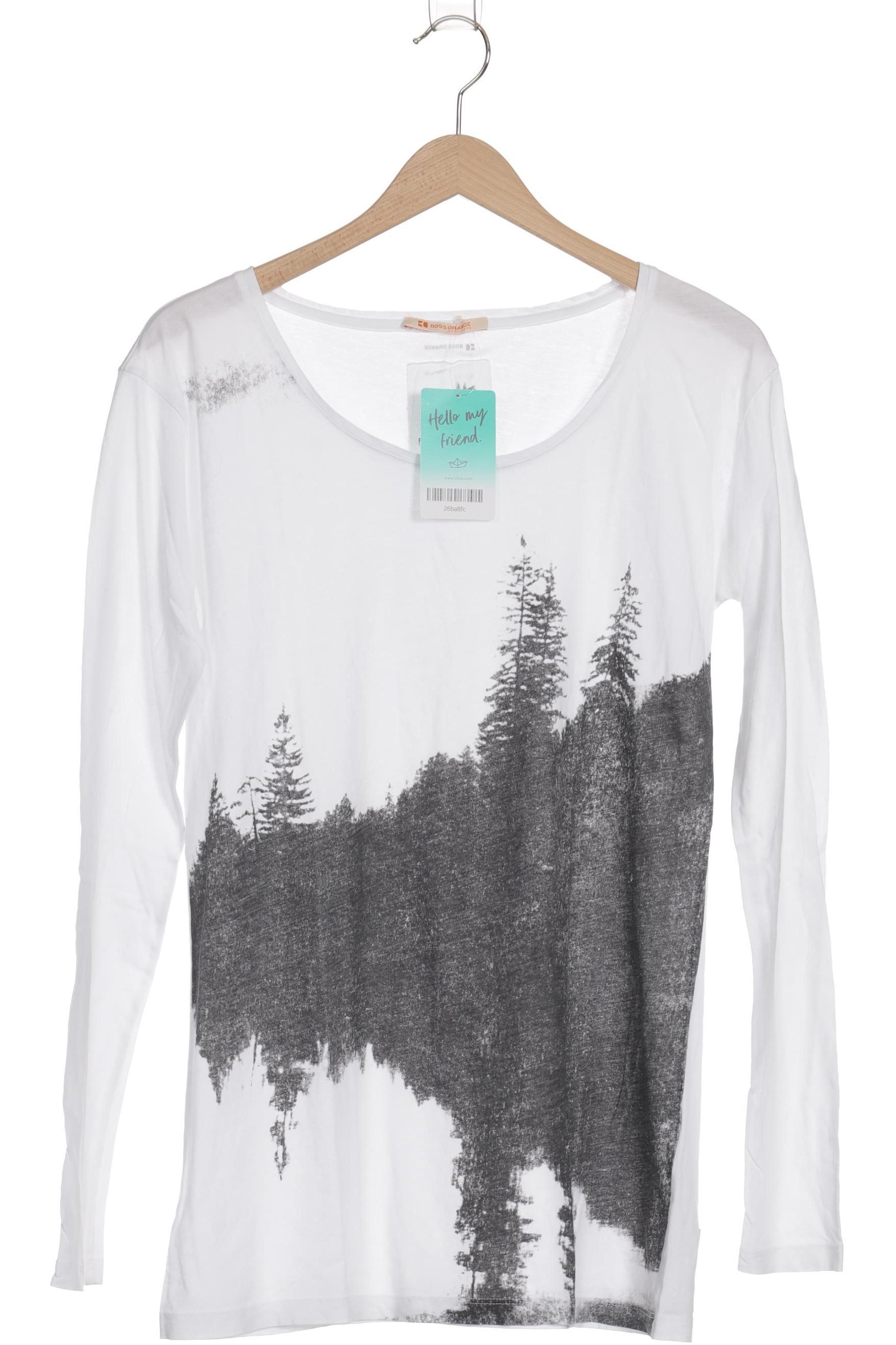 

Boss Orange Damen Langarmshirt, weiß, Gr.