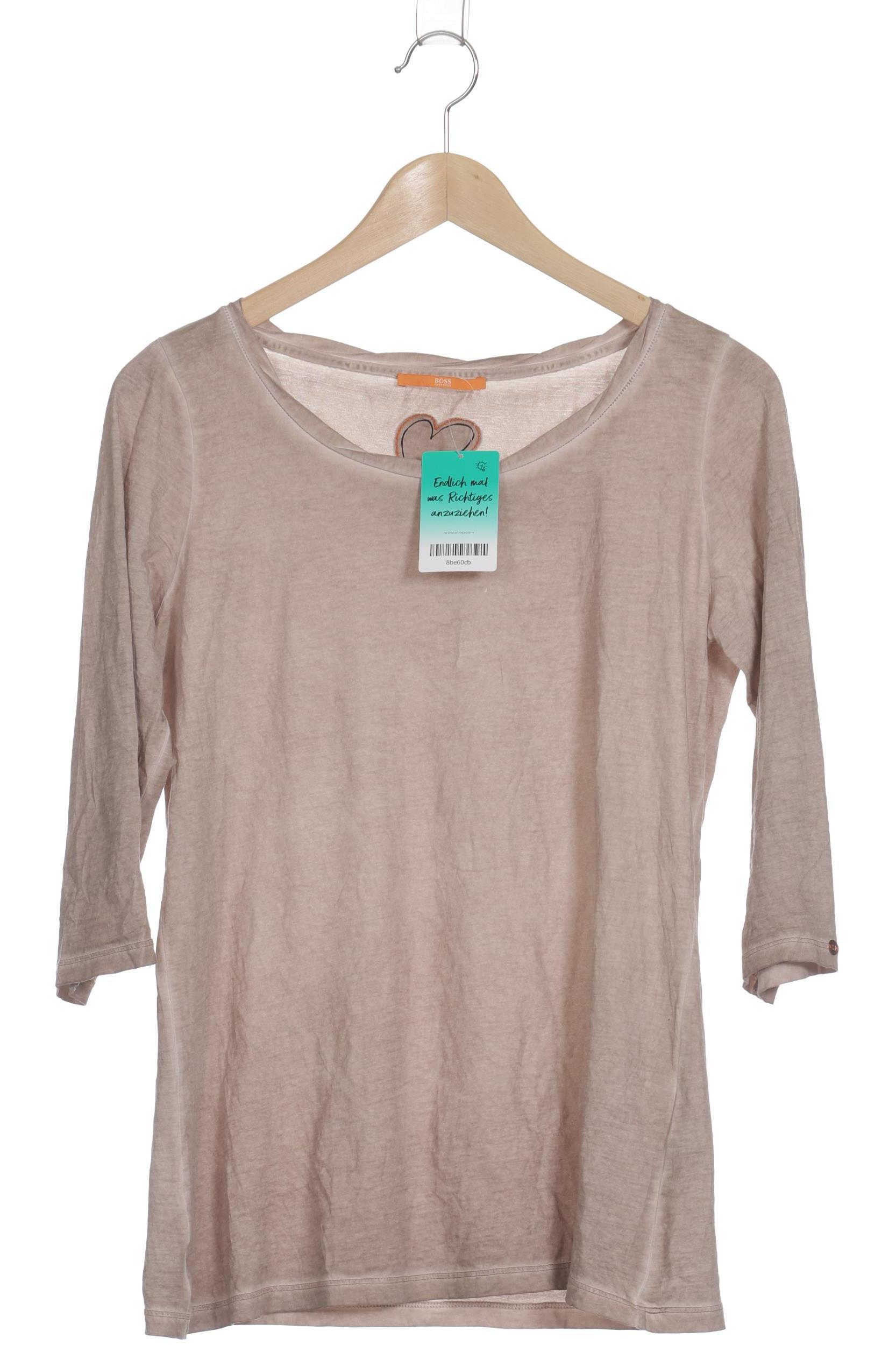 

Boss Orange Damen Langarmshirt, beige, Gr.