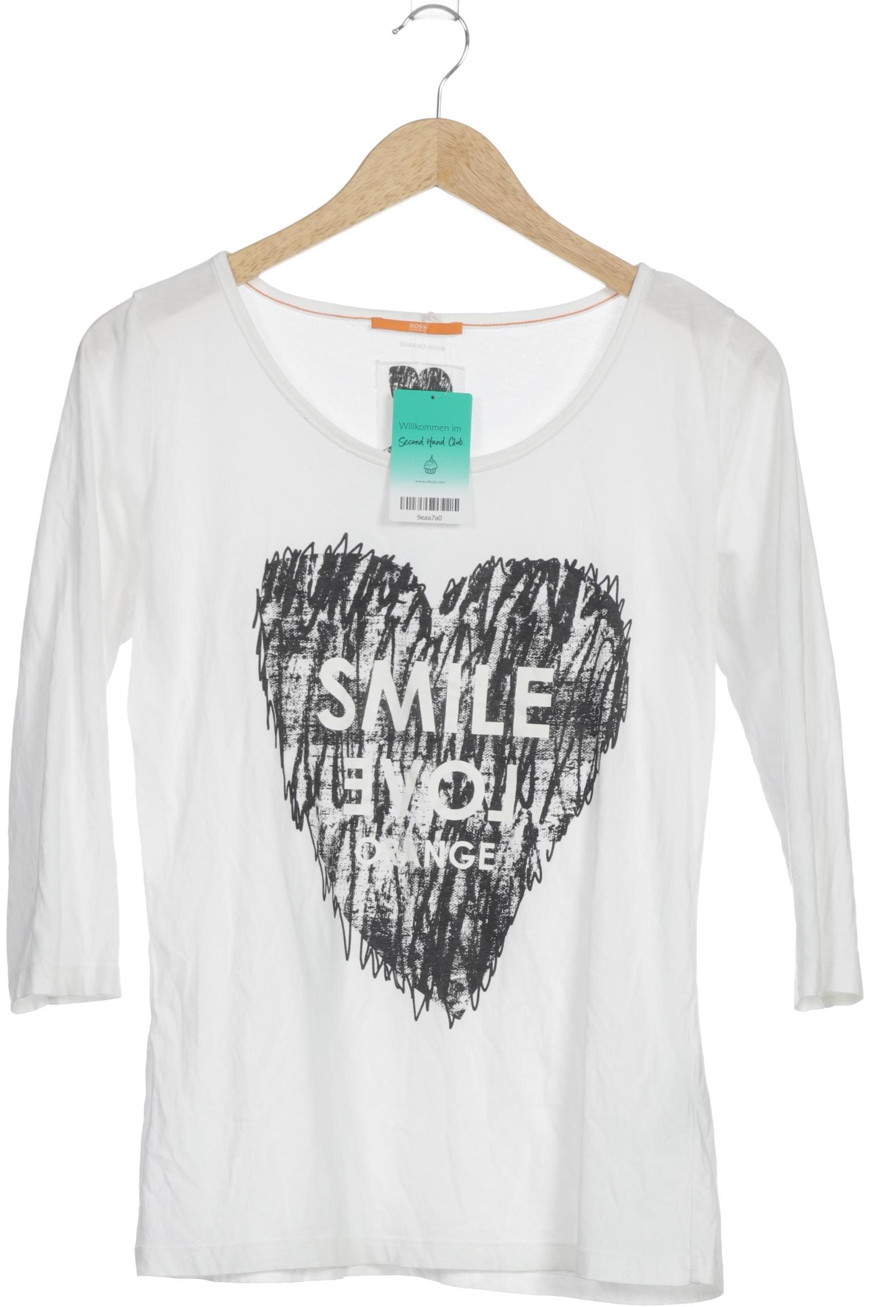 

Boss Orange Damen Langarmshirt, weiß, Gr.