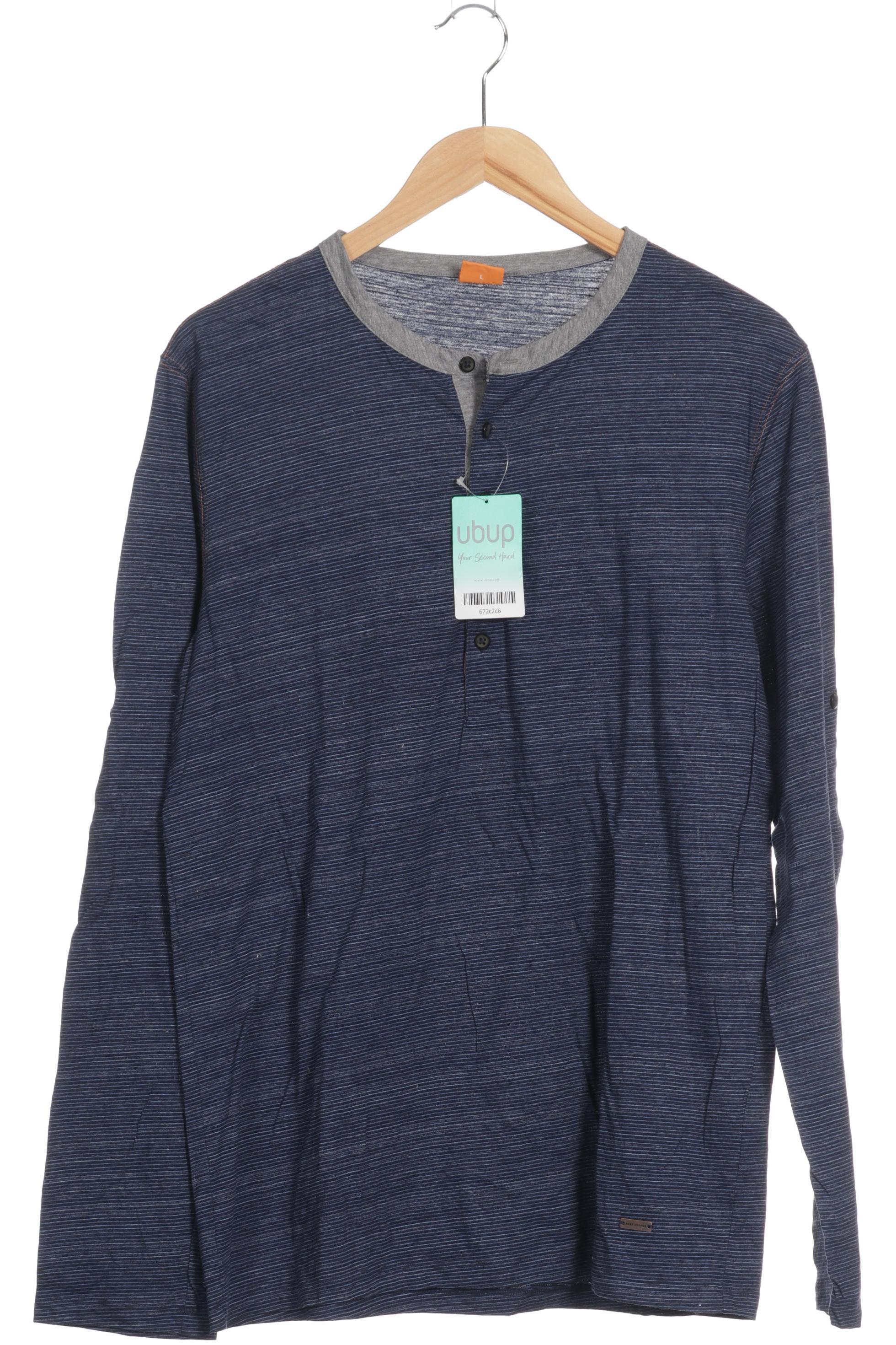

Boss Orange Herren Langarmshirt, blau, Gr.