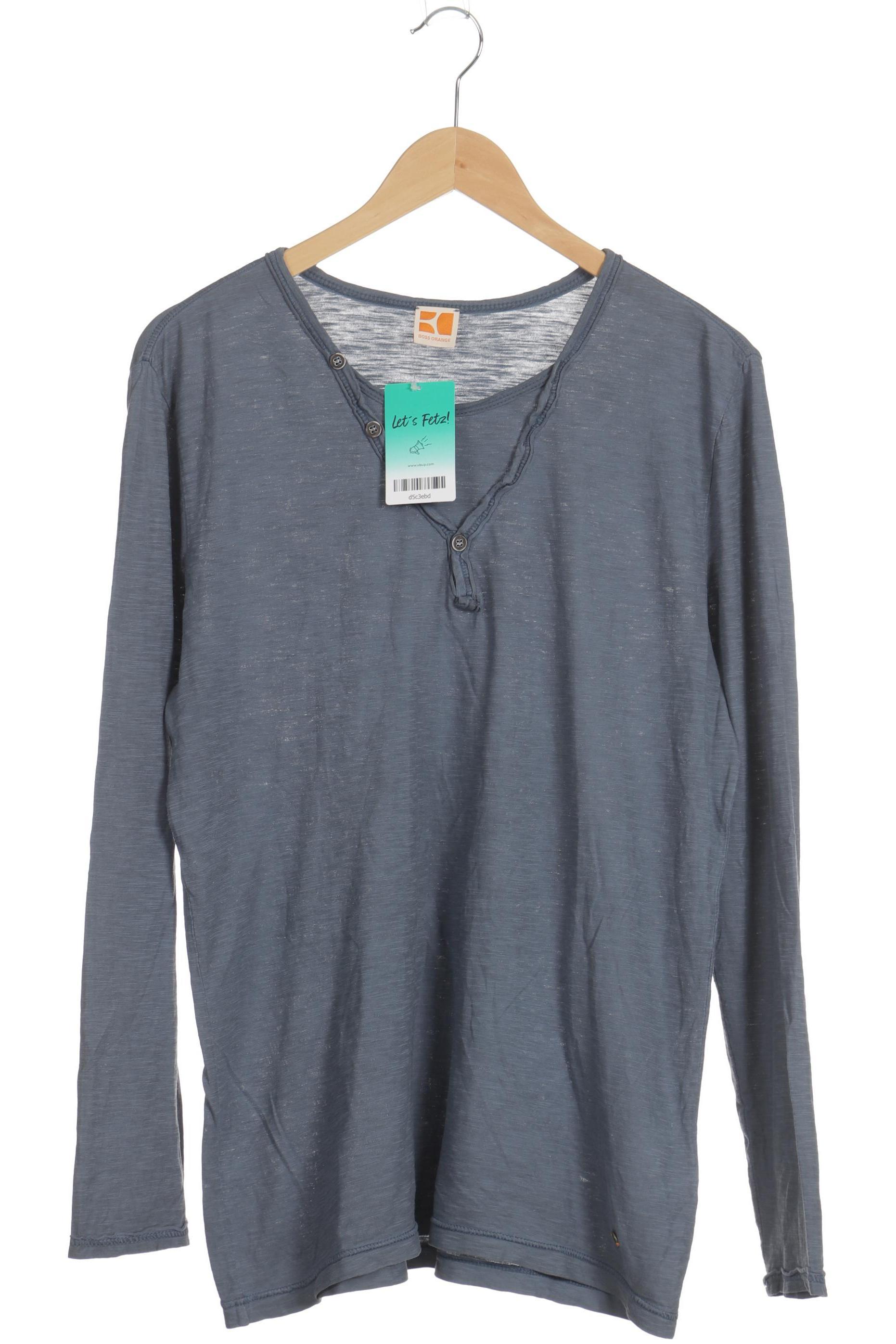 

Boss Orange Herren Langarmshirt, blau, Gr.