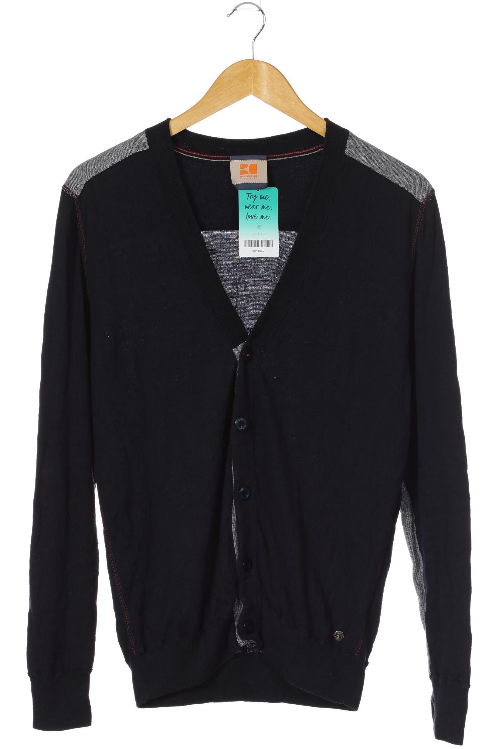 

Boss Orange Herren Strickjacke, schwarz, Gr.