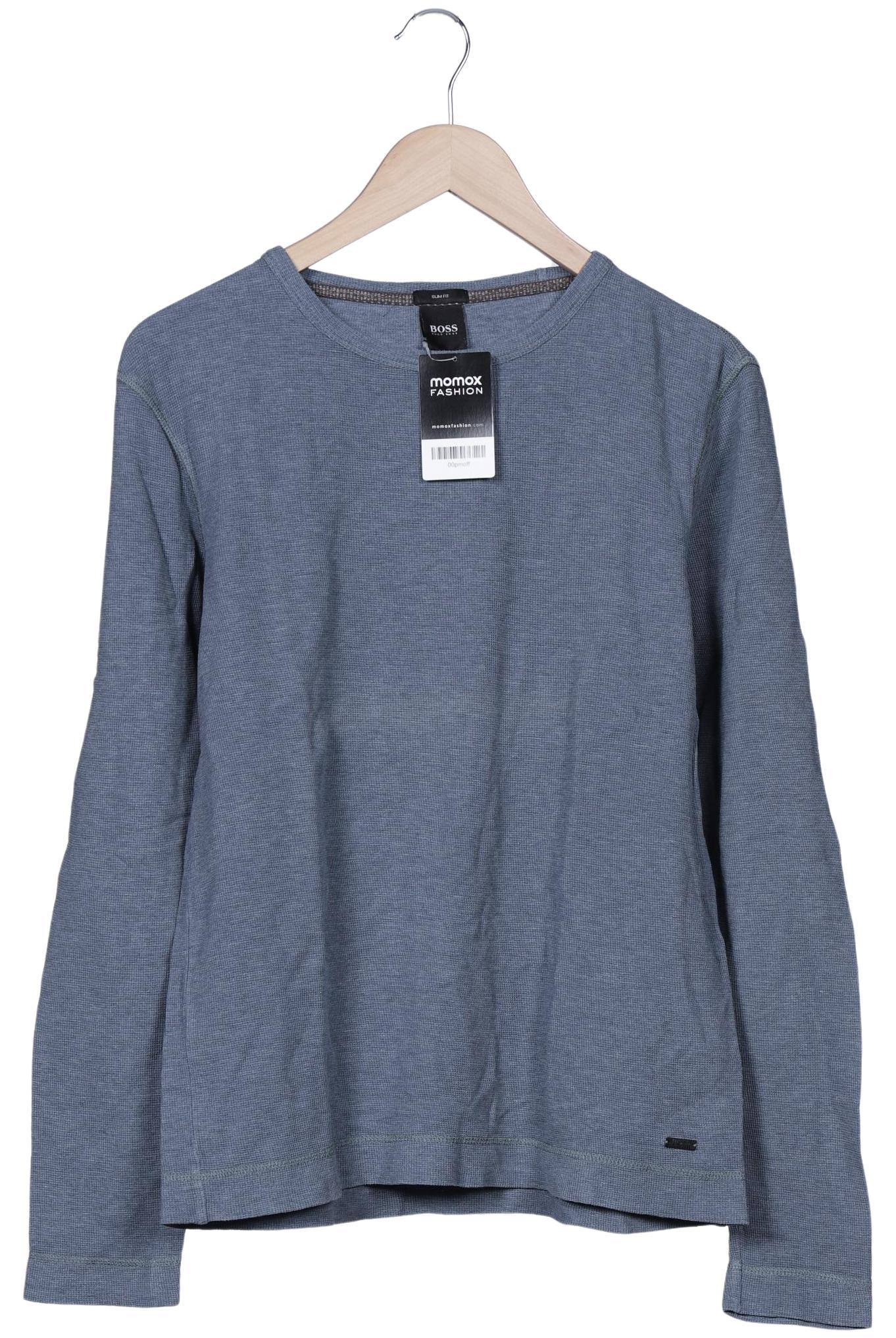 

Boss by Hugo Boss Herren Langarmshirt, blau, Gr. 48