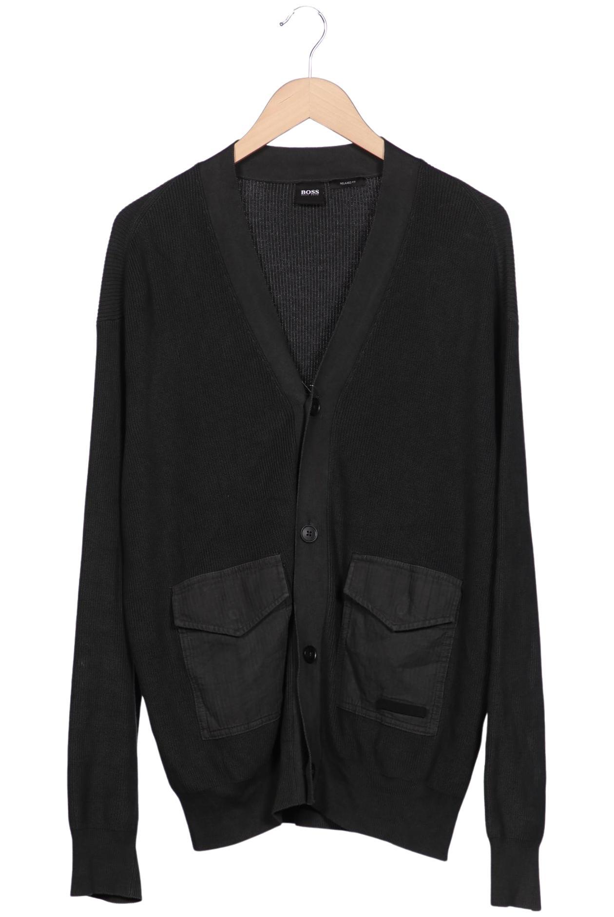 

Boss by Hugo Boss Herren Strickjacke, schwarz, Gr. 54