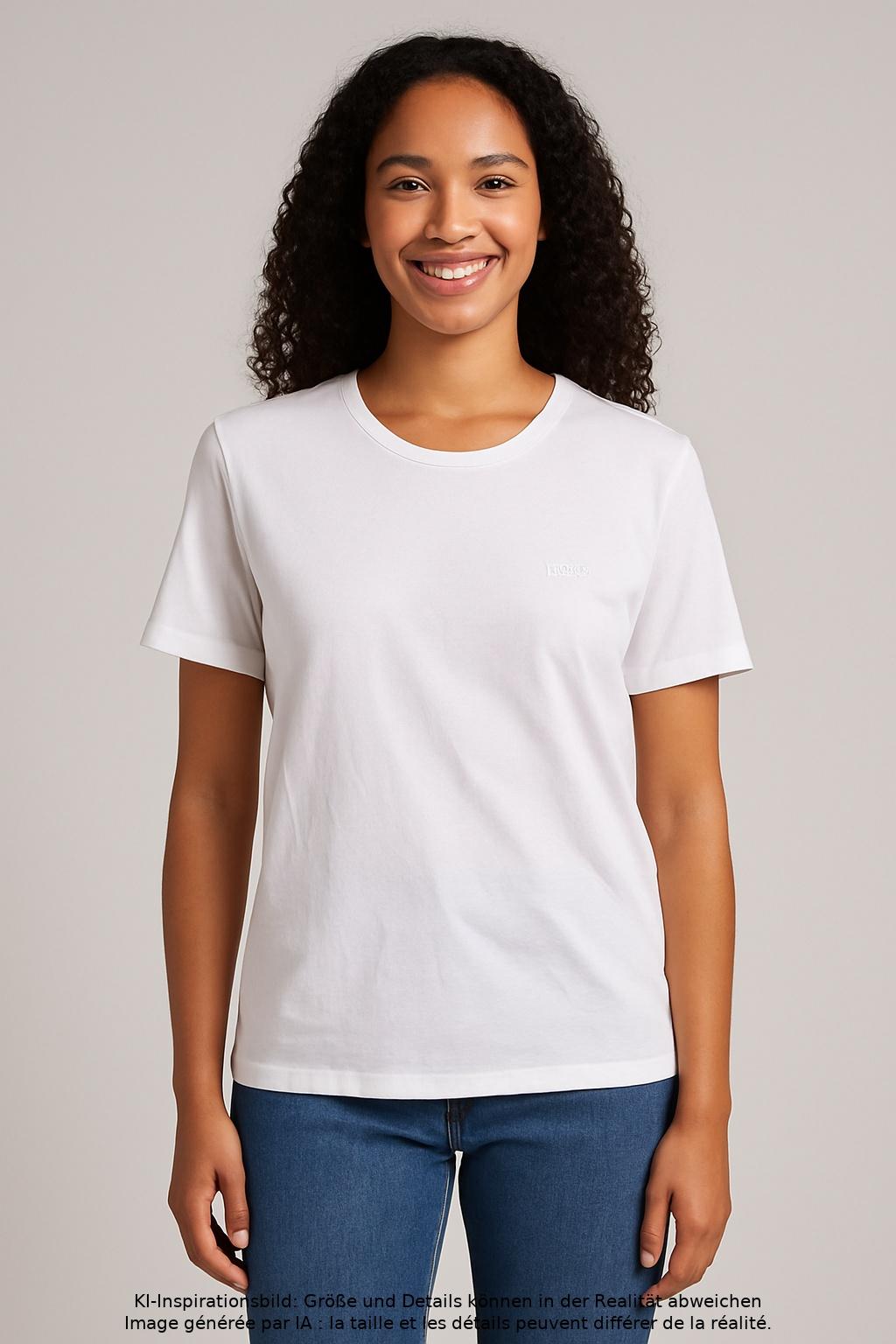 

Boss by Hugo Boss Damen T-Shirt, weiß, Gr. 38