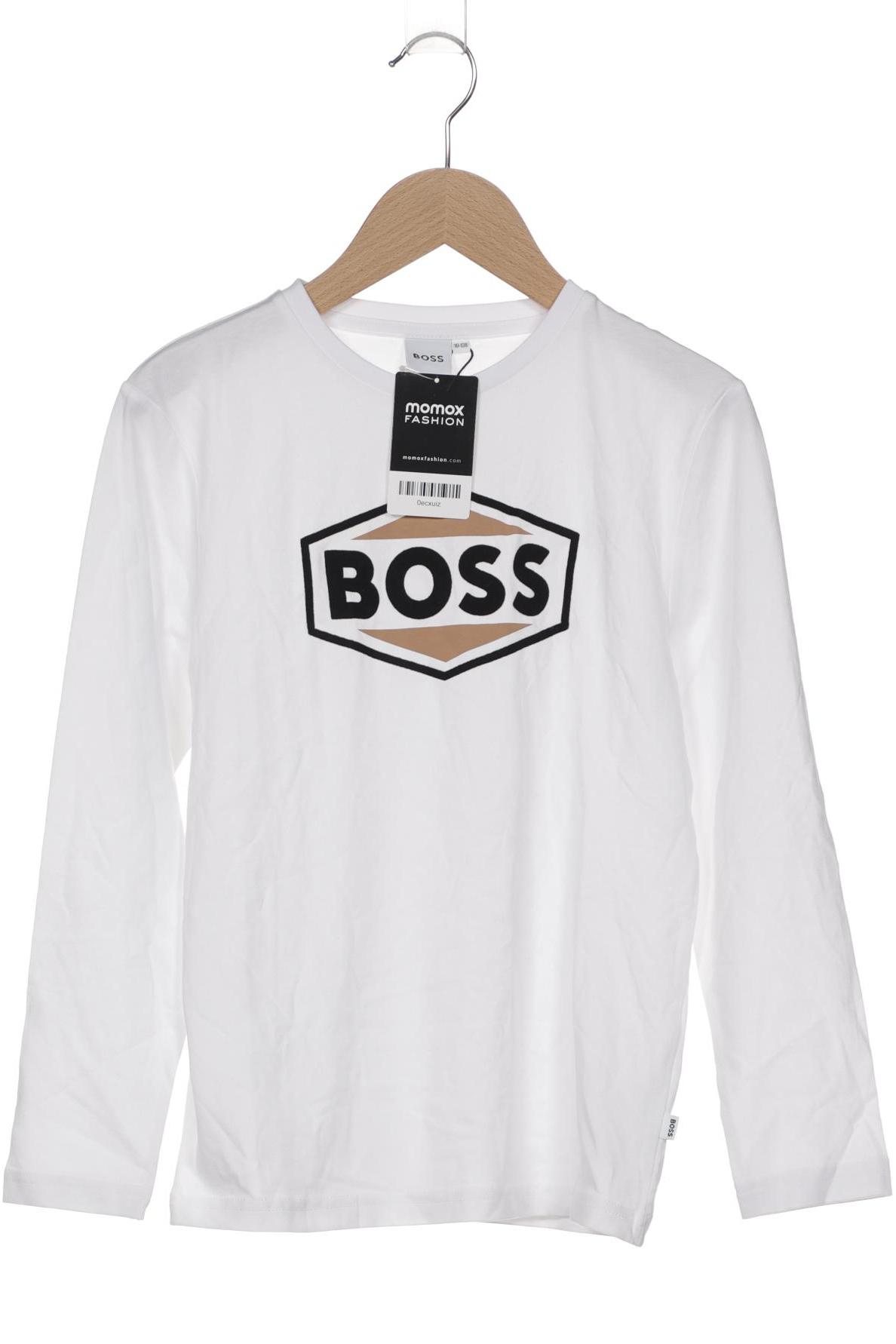 

Boss by Hugo Boss Herren Langarmshirt, weiß, Gr. 10