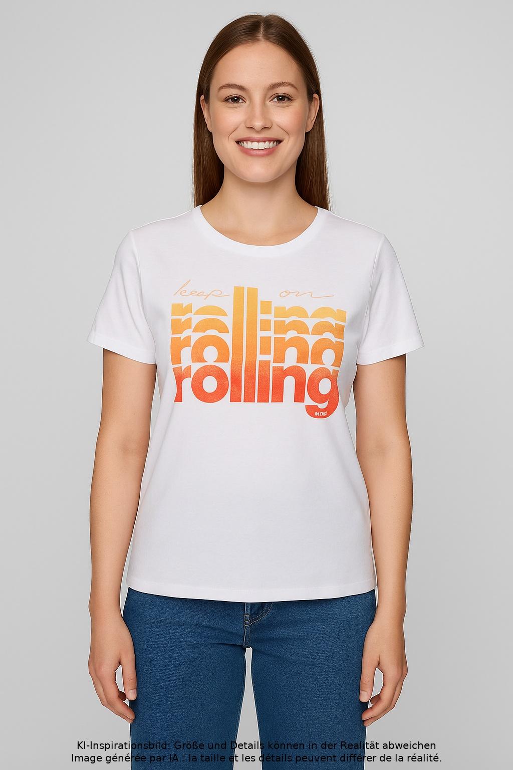 

Boss by Hugo Boss Damen T-Shirt, weiß, Gr. 38