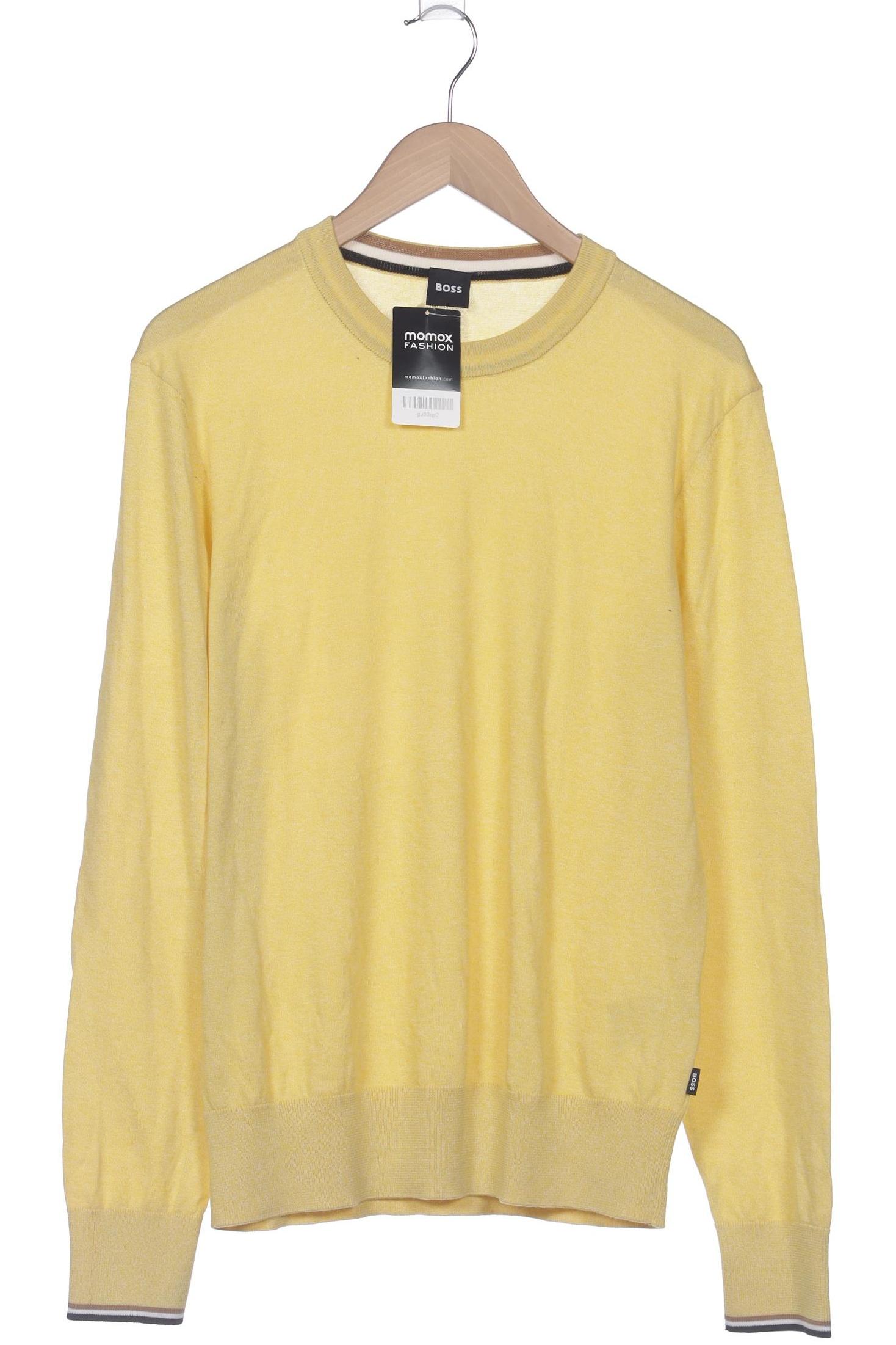 

Boss by Hugo Boss Herren Pullover, gelb, Gr. 48