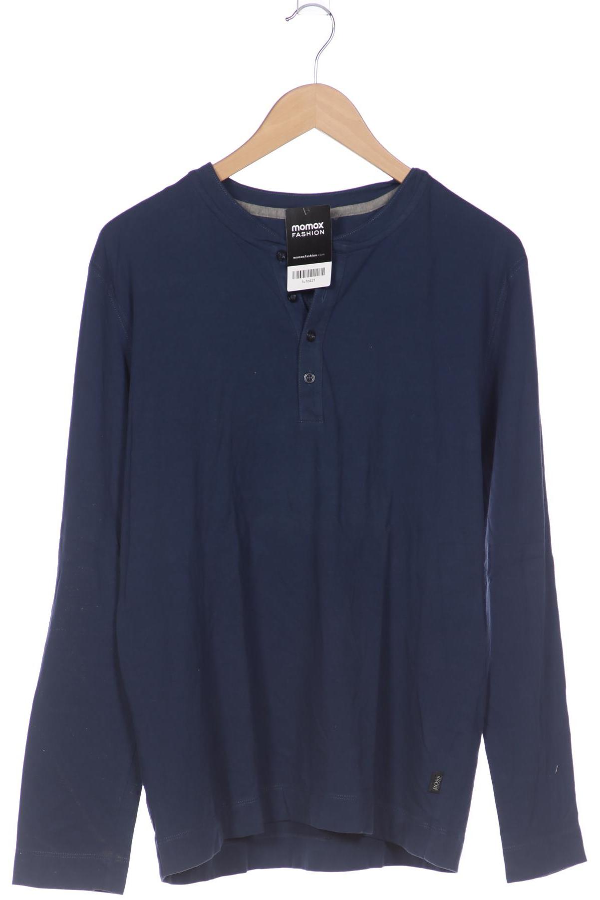 

Boss by Hugo Boss Herren Langarmshirt, blau, Gr. 54