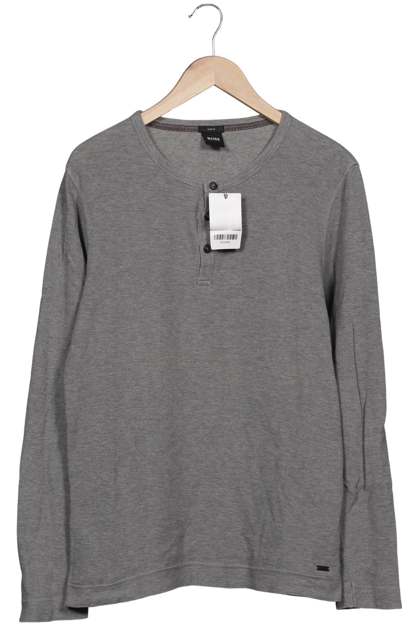 

Boss by Hugo Boss Herren Langarmshirt, grau, Gr. 54