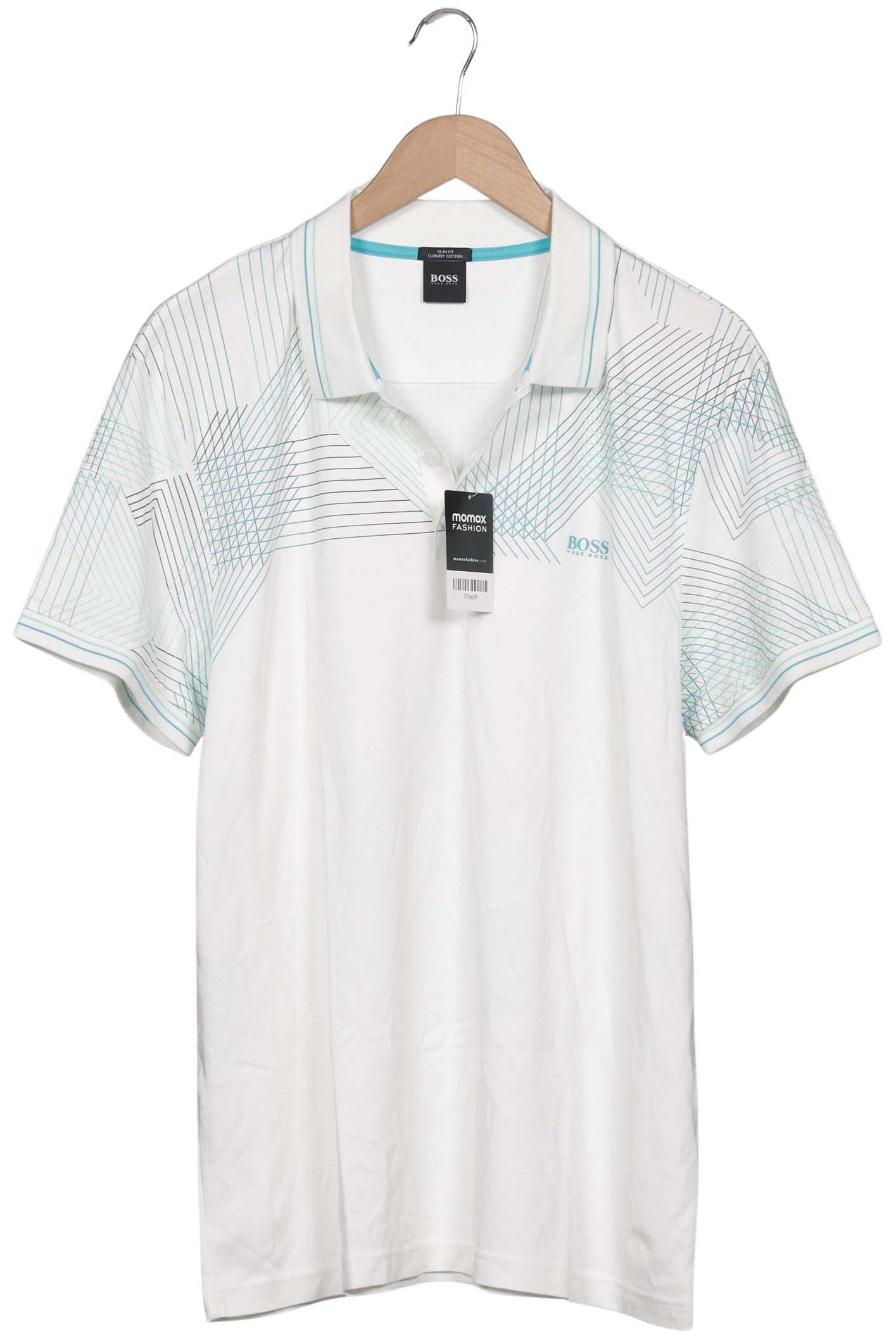 

Boss by Hugo Boss Herren Poloshirt, weiß, Gr. 56