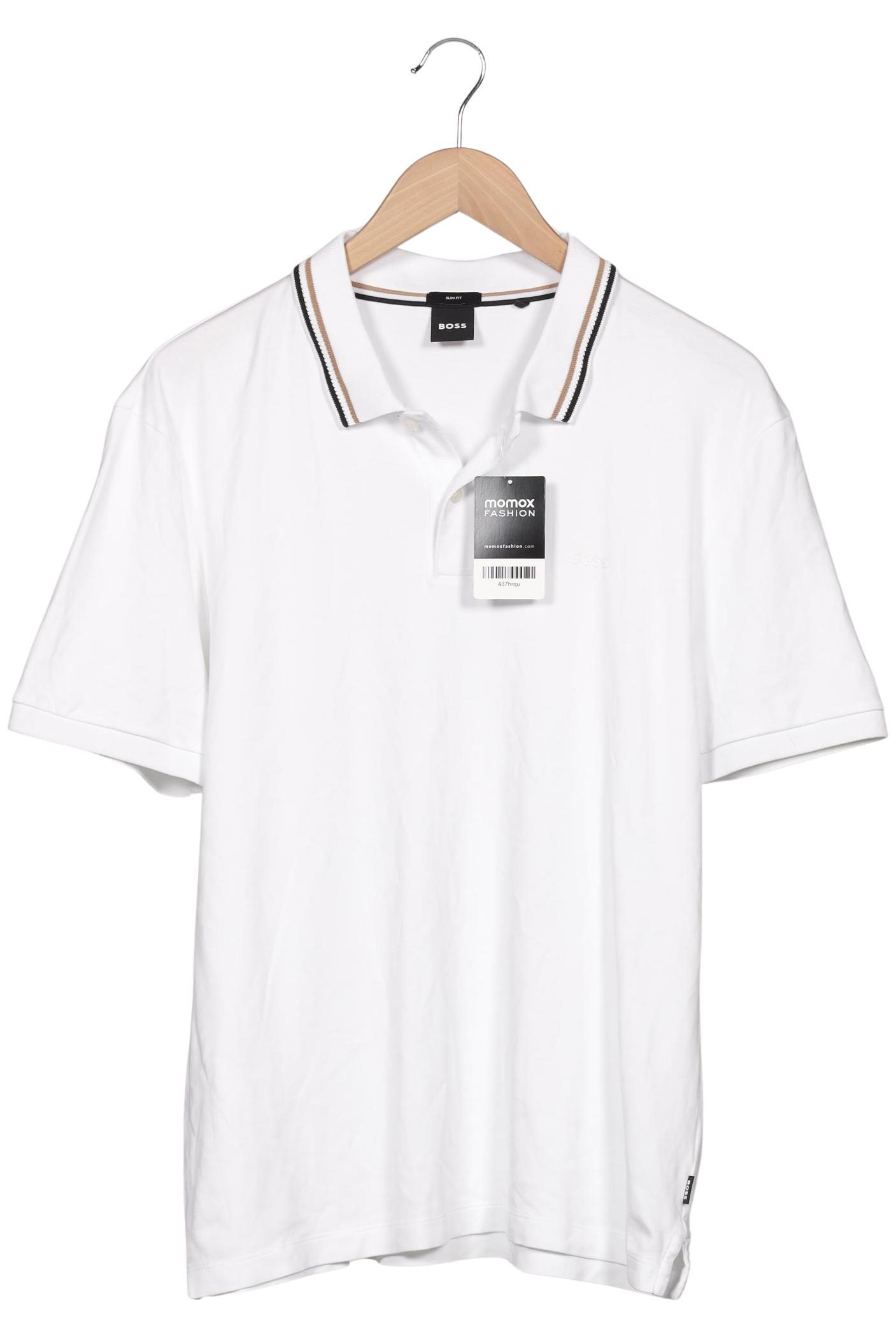 

Boss by Hugo Boss Herren Poloshirt, weiß, Gr. 54