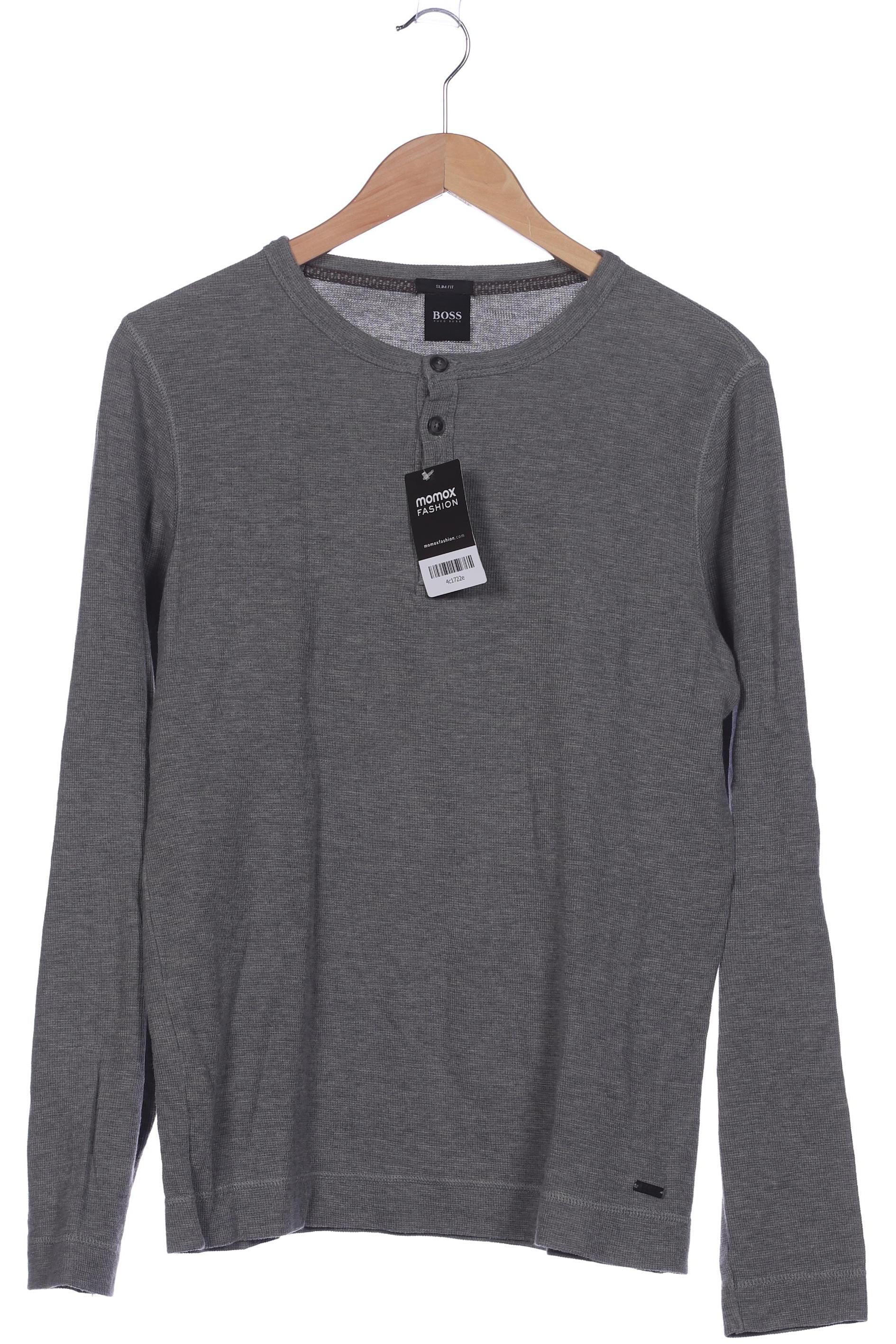 

Boss by Hugo Boss Herren Langarmshirt, grau, Gr. 48