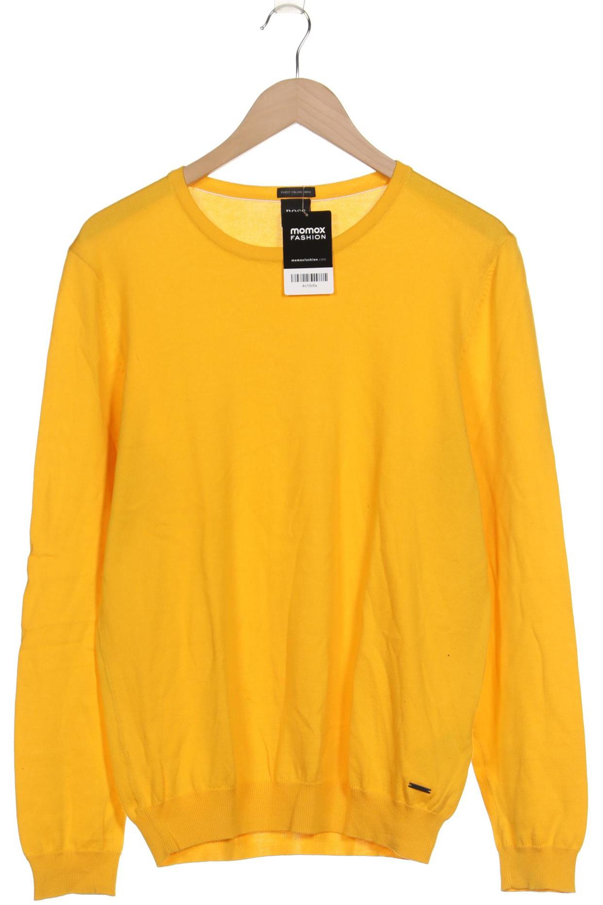 

Boss by Hugo Boss Herren Pullover, gelb, Gr. 48