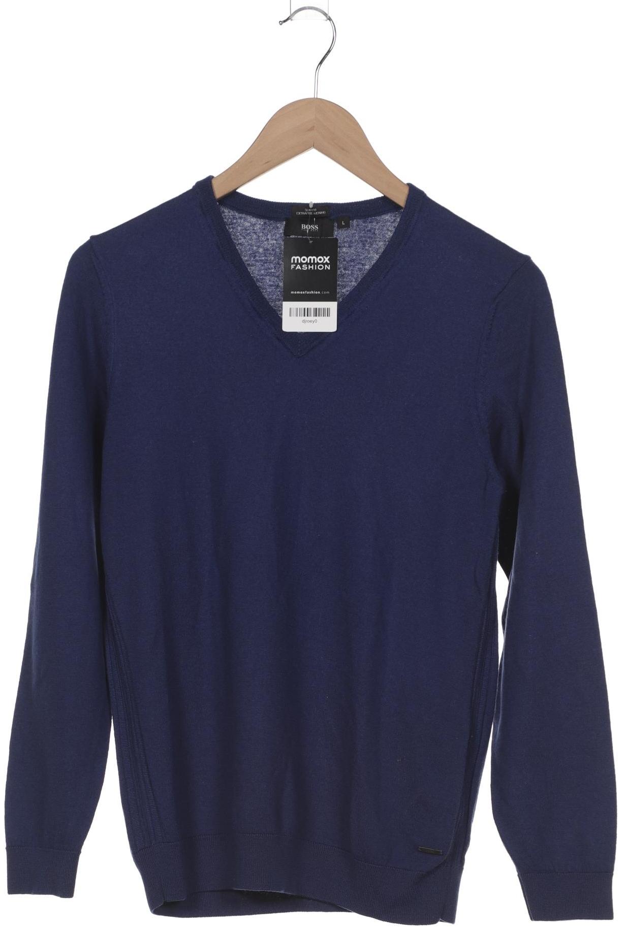 

Boss by Hugo Boss Herren Pullover, blau, Gr. 52