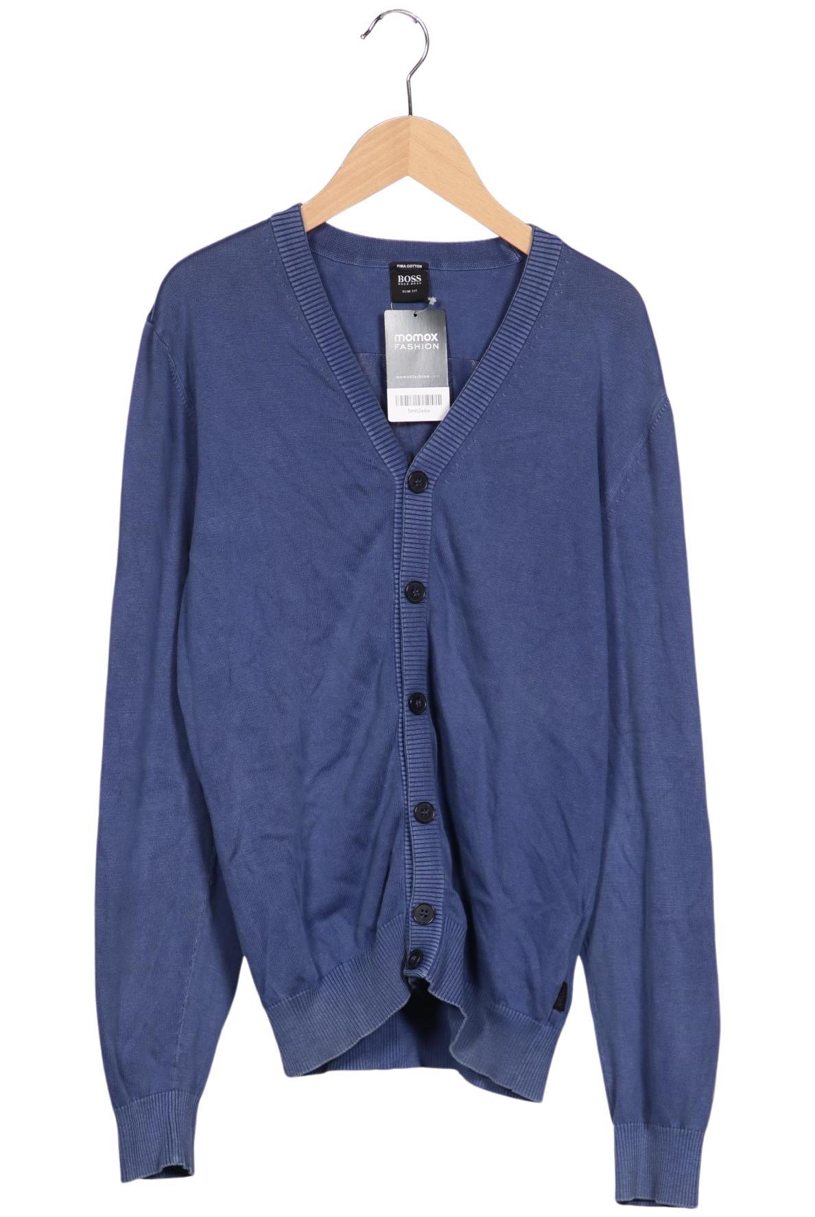 

Boss by Hugo Boss Herren Strickjacke, blau, Gr. 48