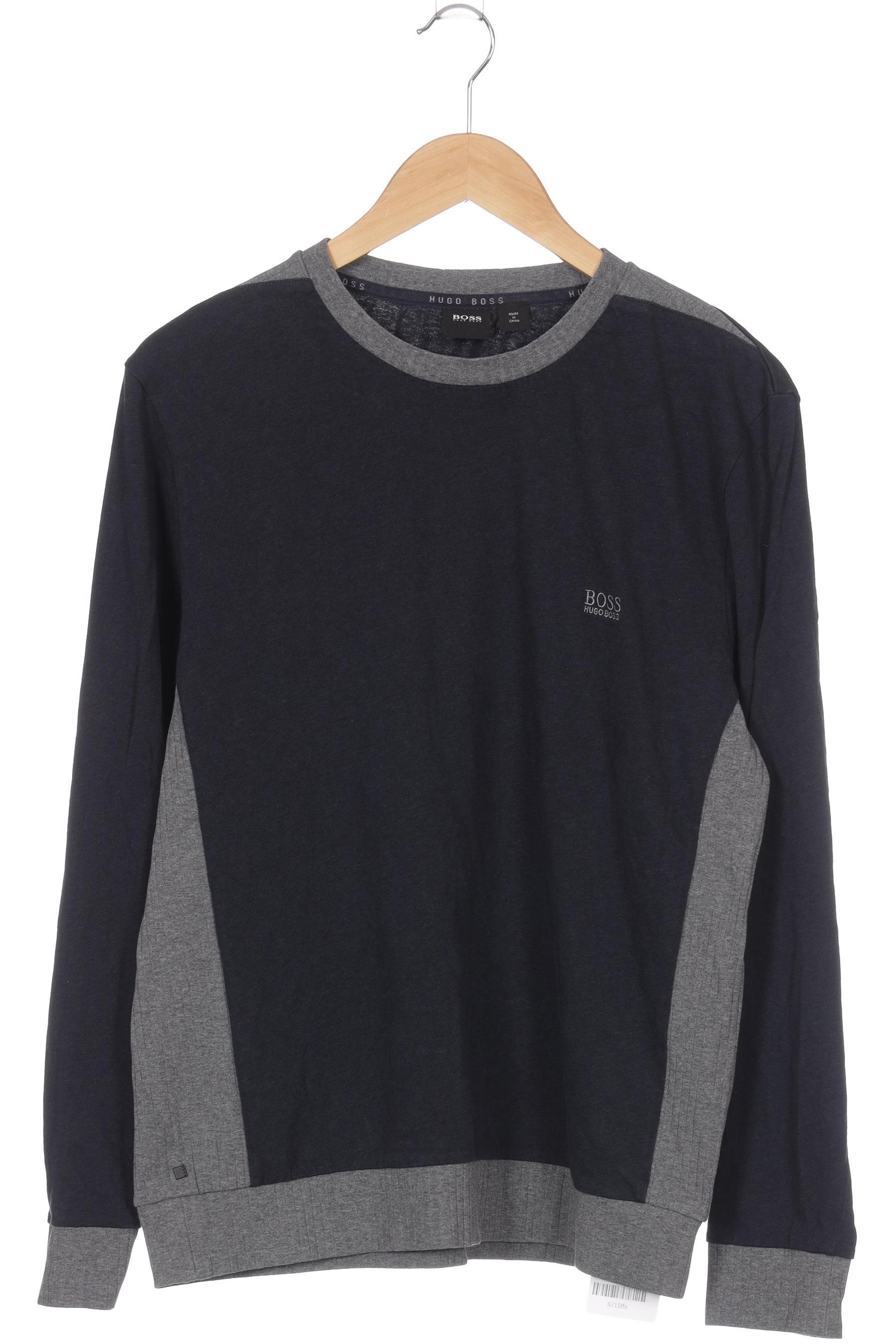 

Boss by Hugo Boss Herren Langarmshirt, blau, Gr. 48