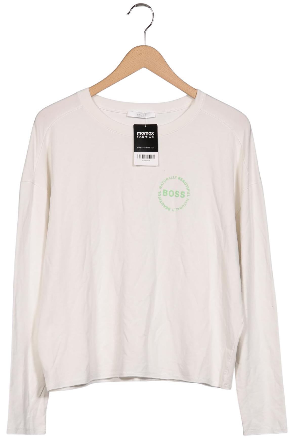 

Boss by Hugo Boss Damen Langarmshirt, weiß, Gr. 44