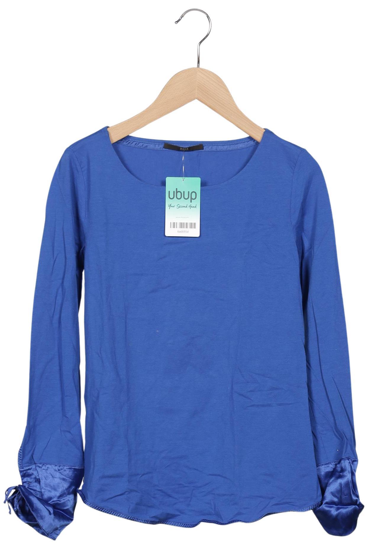 

Boss by Hugo Boss Damen Langarmshirt, blau, Gr. 34