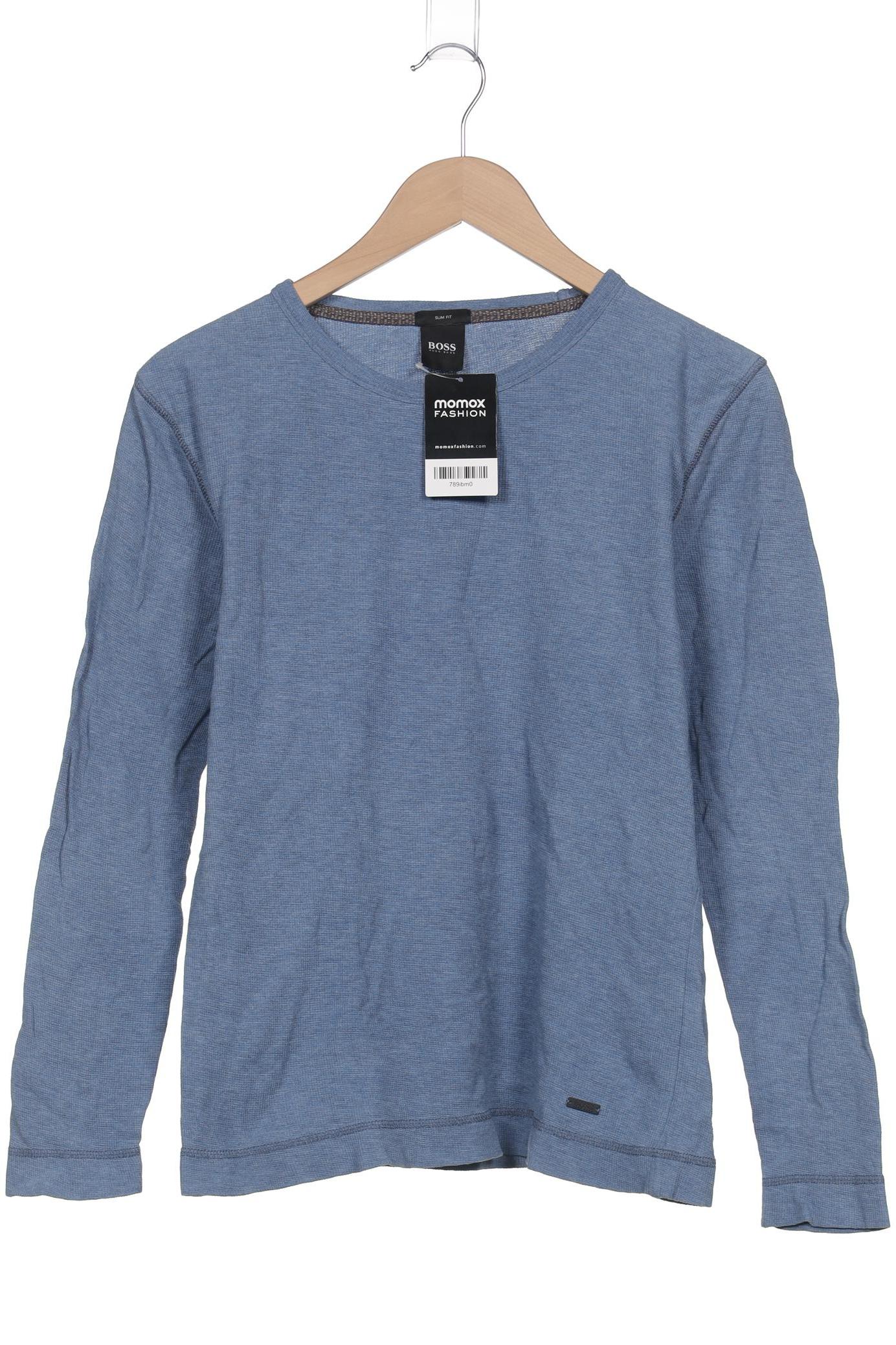 

Boss by Hugo Boss Herren Langarmshirt, blau, Gr. 46