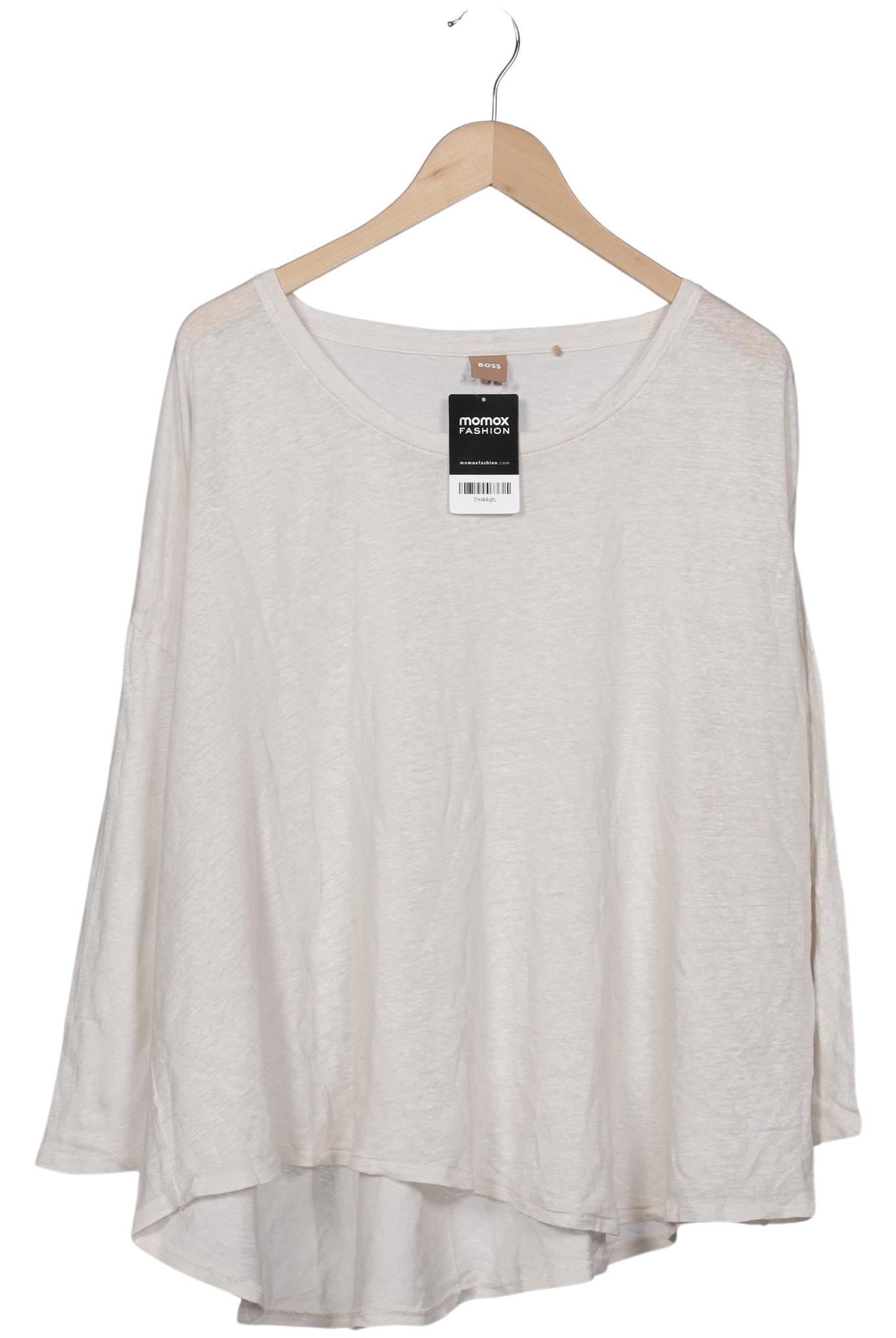 

Boss by Hugo Boss Damen Langarmshirt, cremeweiß, Gr. 38
