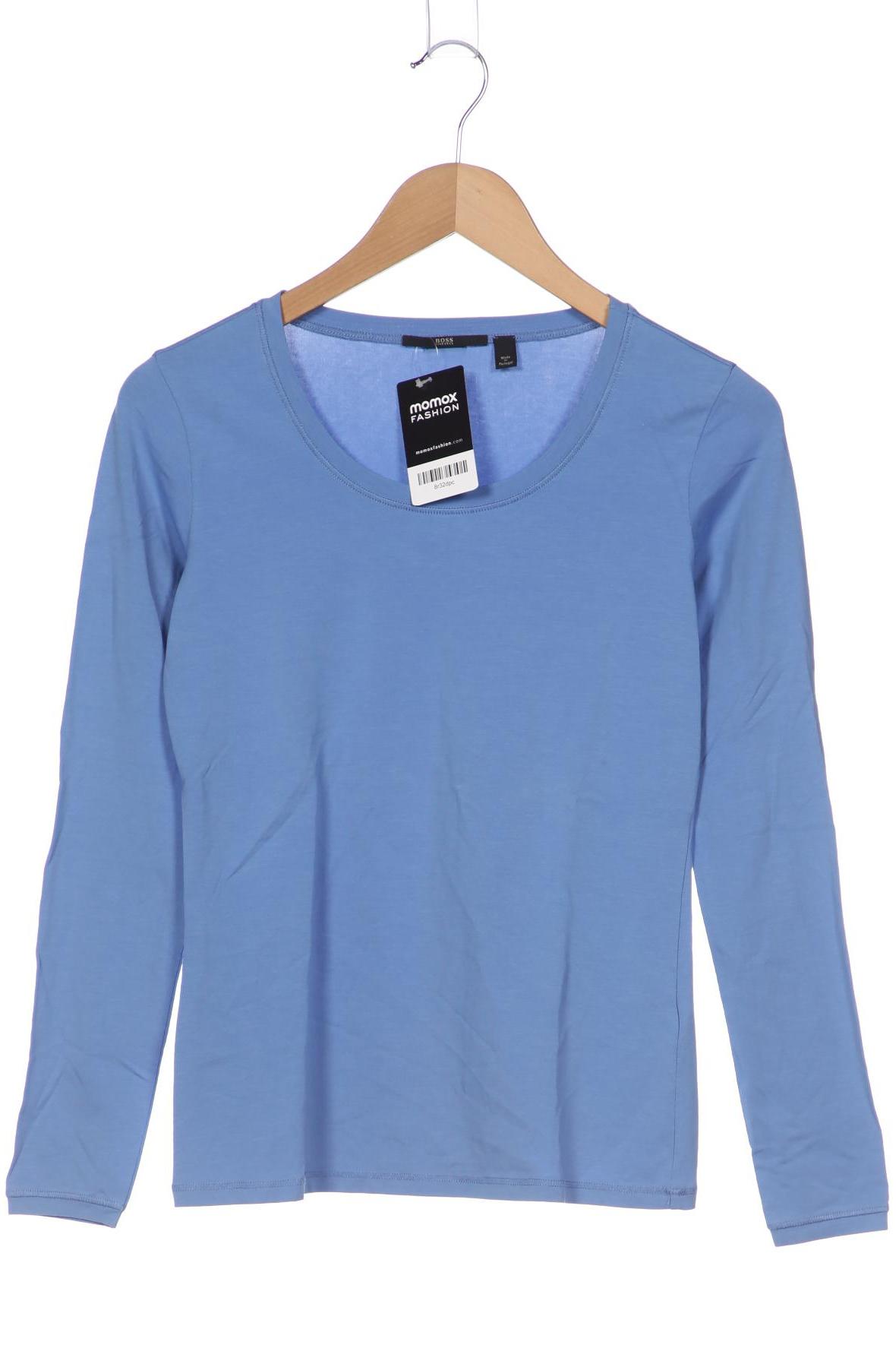 

Boss by Hugo Boss Damen Langarmshirt, blau, Gr. 36