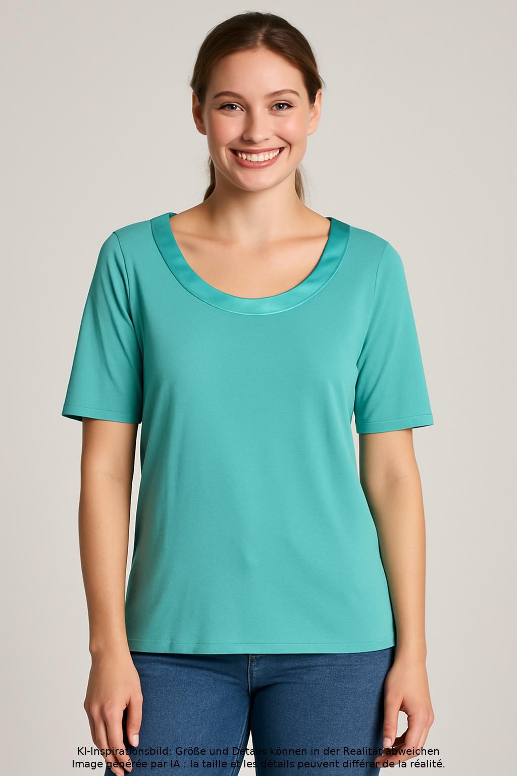 

Boss by Hugo Boss Damen T-Shirt, türkis, Gr. 42