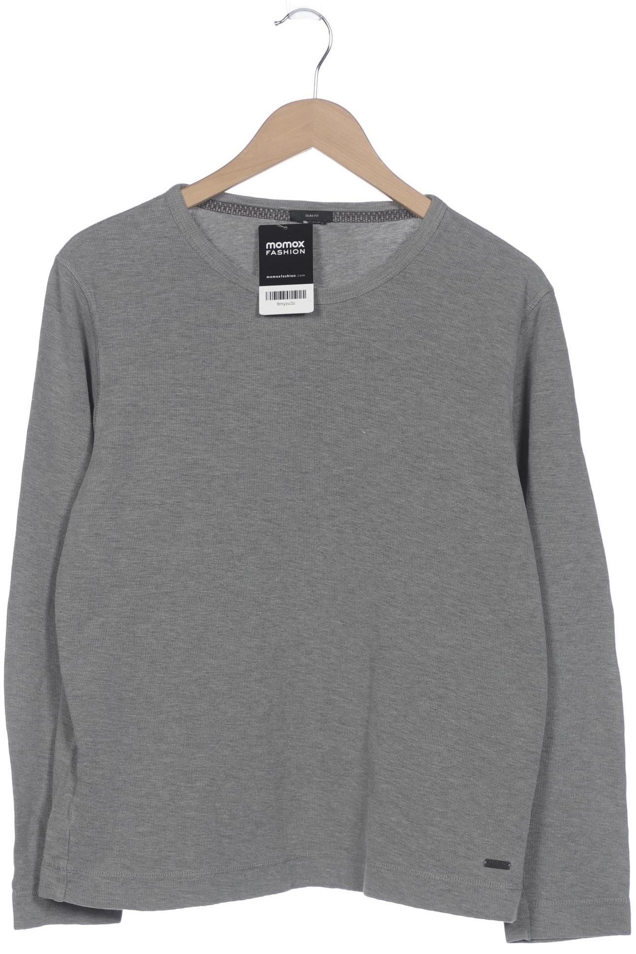 

Boss by Hugo Boss Herren Langarmshirt, grau, Gr. 56