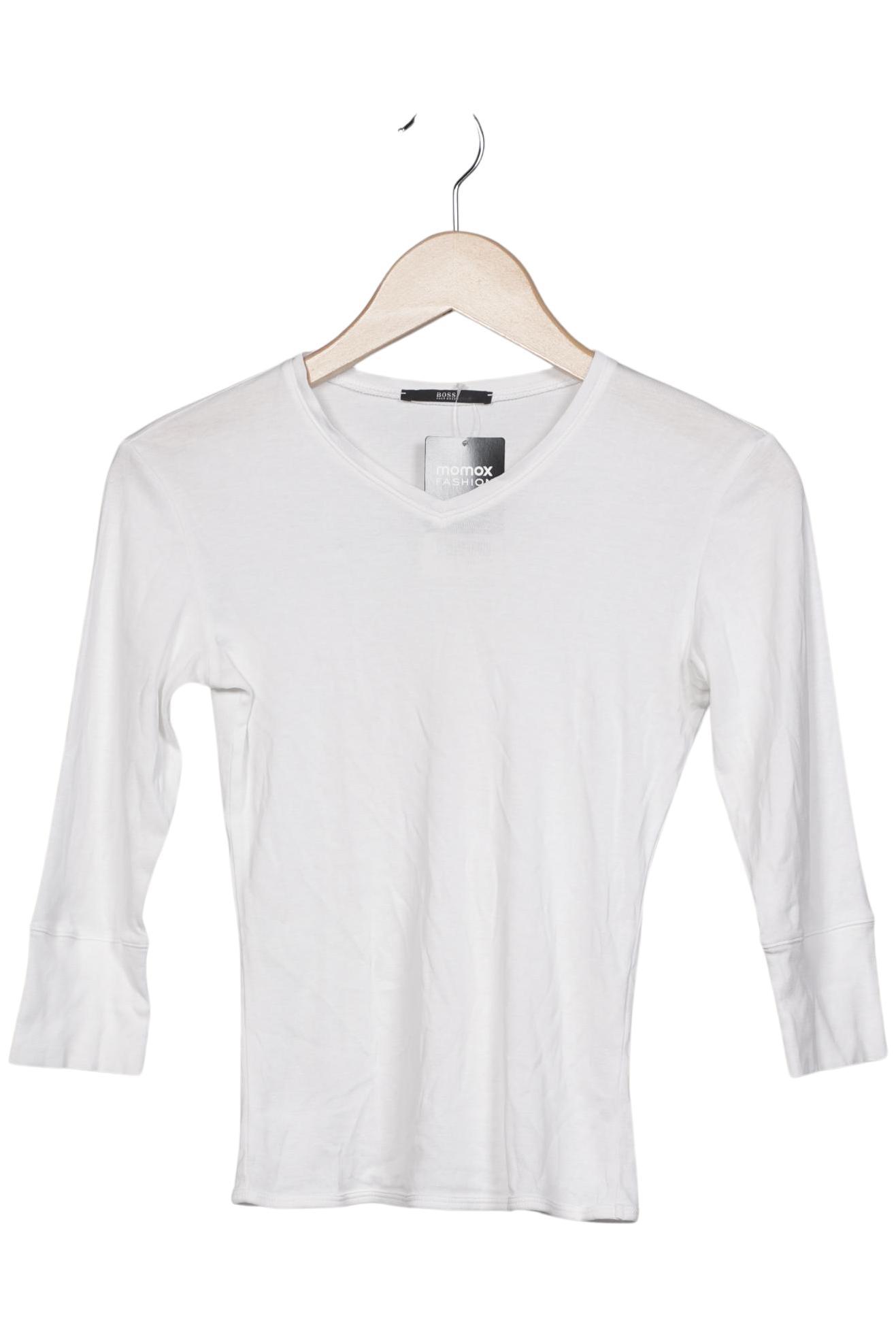 

Boss by Hugo Boss Damen Langarmshirt, weiß, Gr. 34