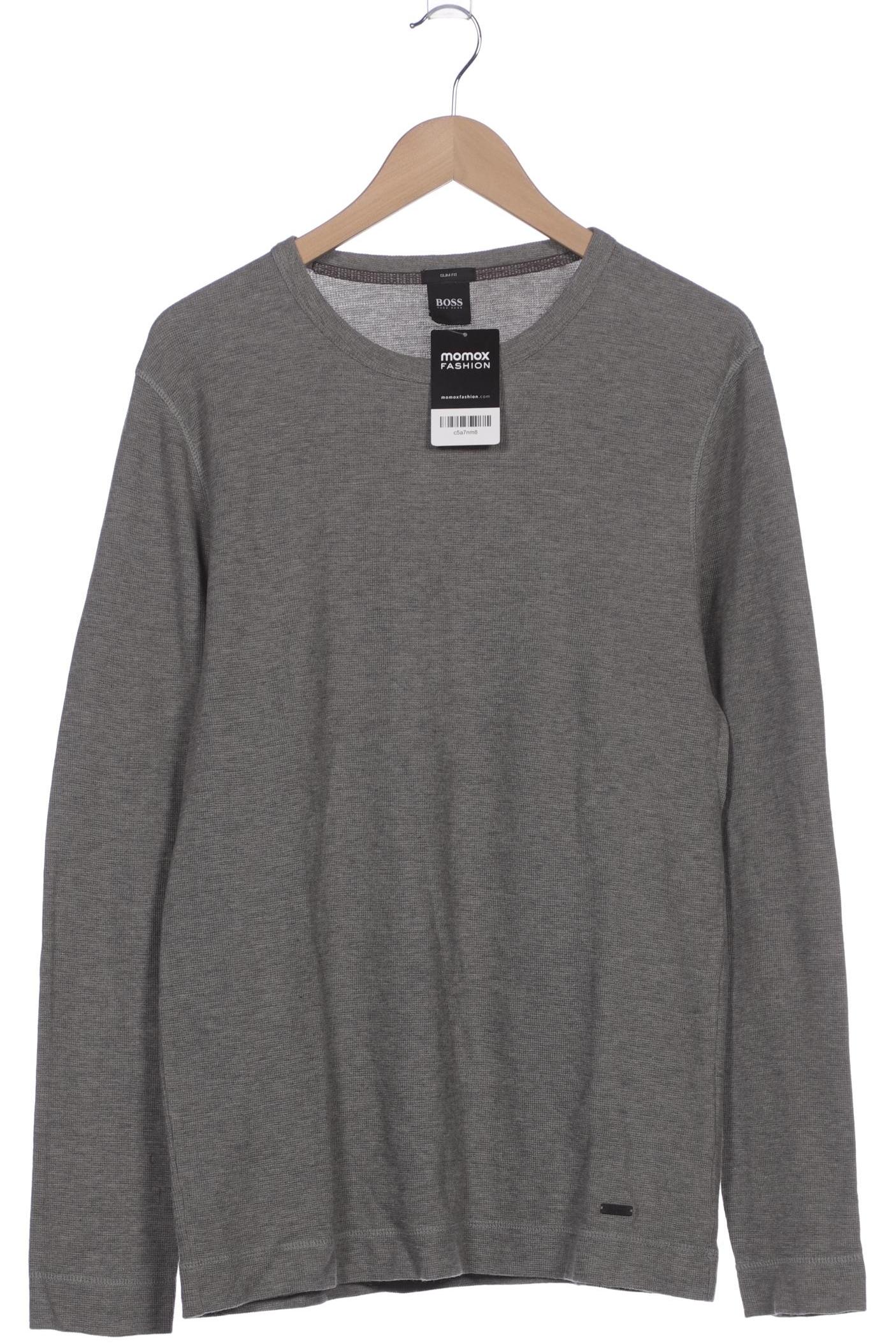 

Boss by Hugo Boss Herren Langarmshirt, grau, Gr. 52