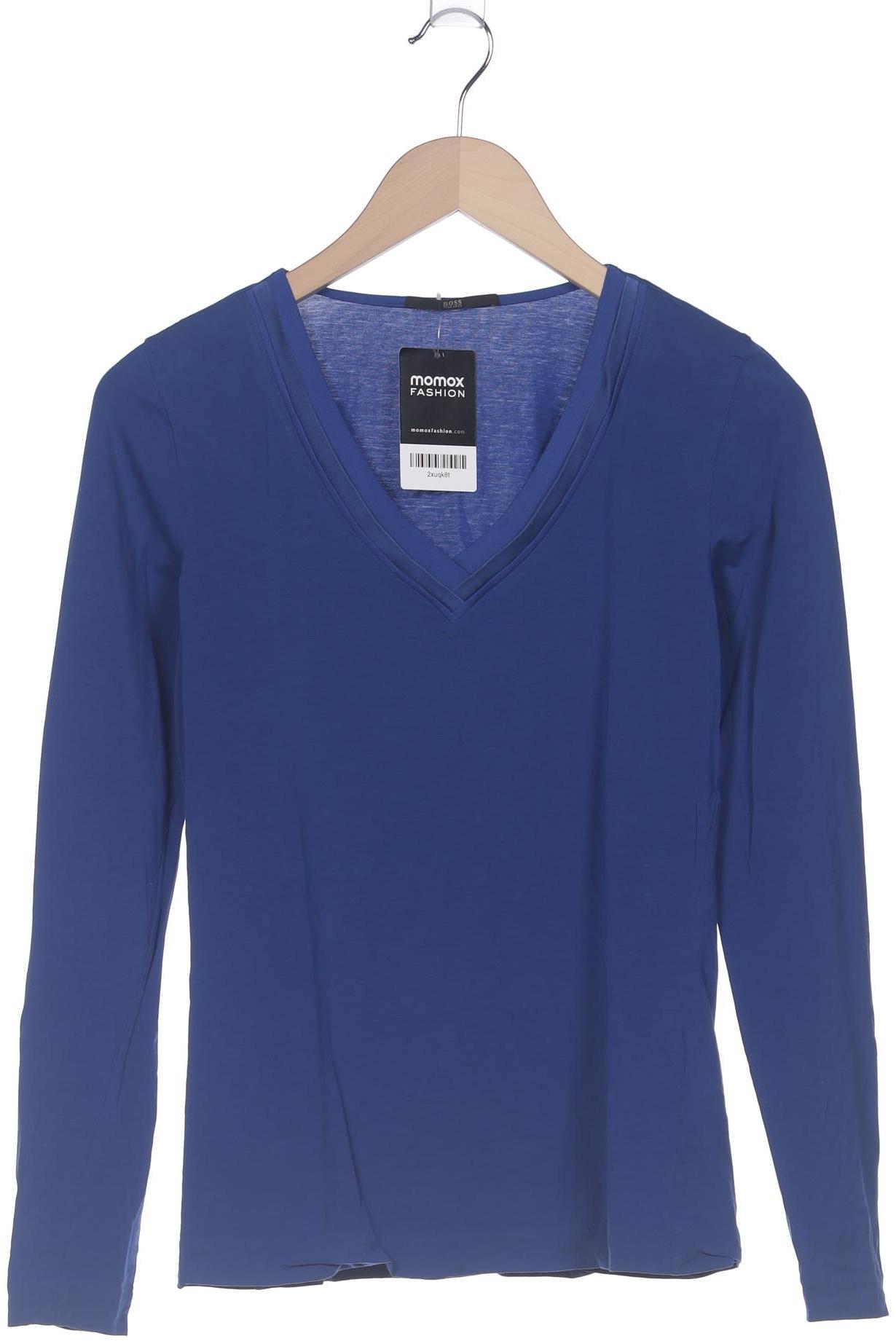 

Boss by Hugo Boss Damen Langarmshirt, blau, Gr. 36